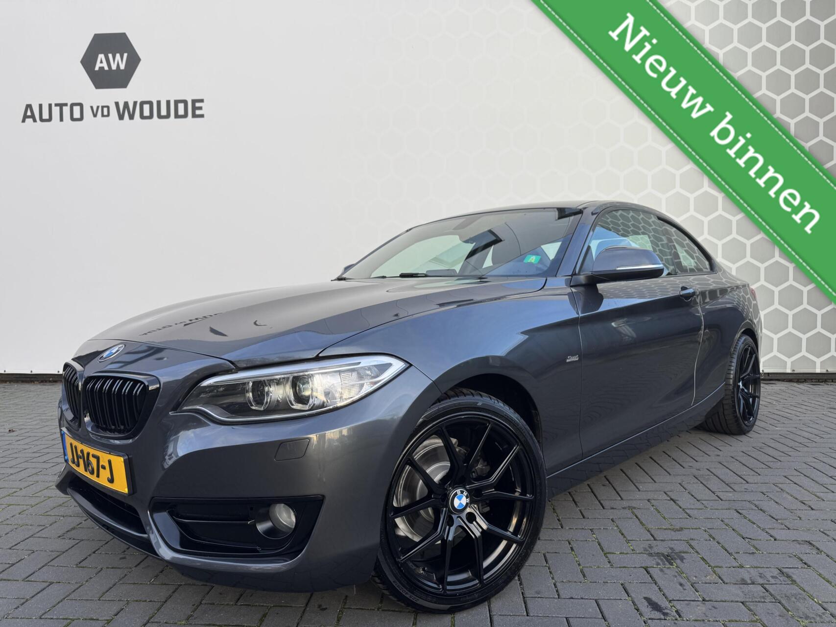 BMW 2-serie Coupé 218i M Sport Trekhaak Black pack! 18 inch 2016 - voorkant