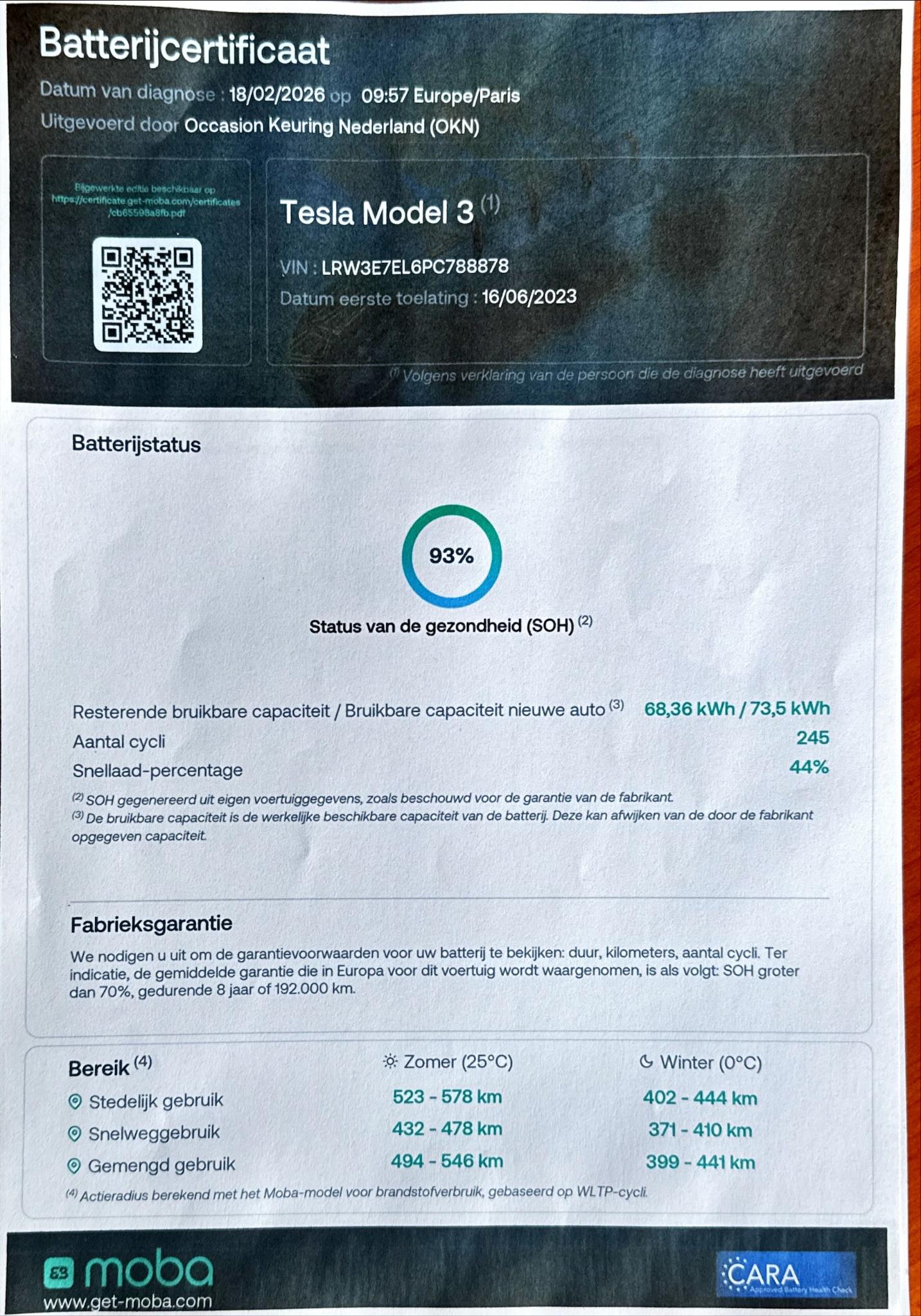 Foto van Tesla Model 3