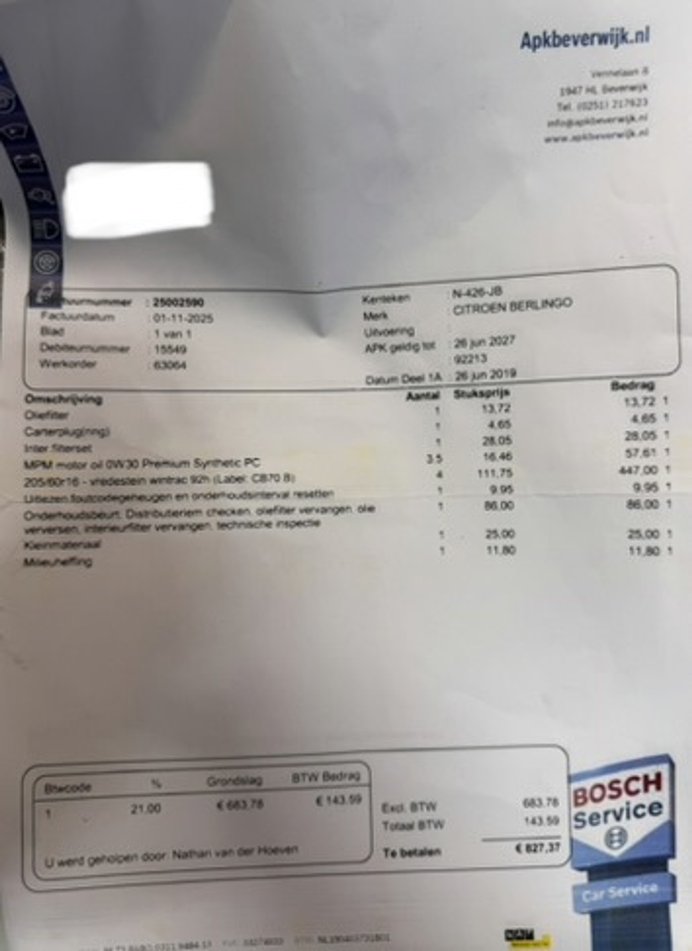 Foto van Citroen Berlingo