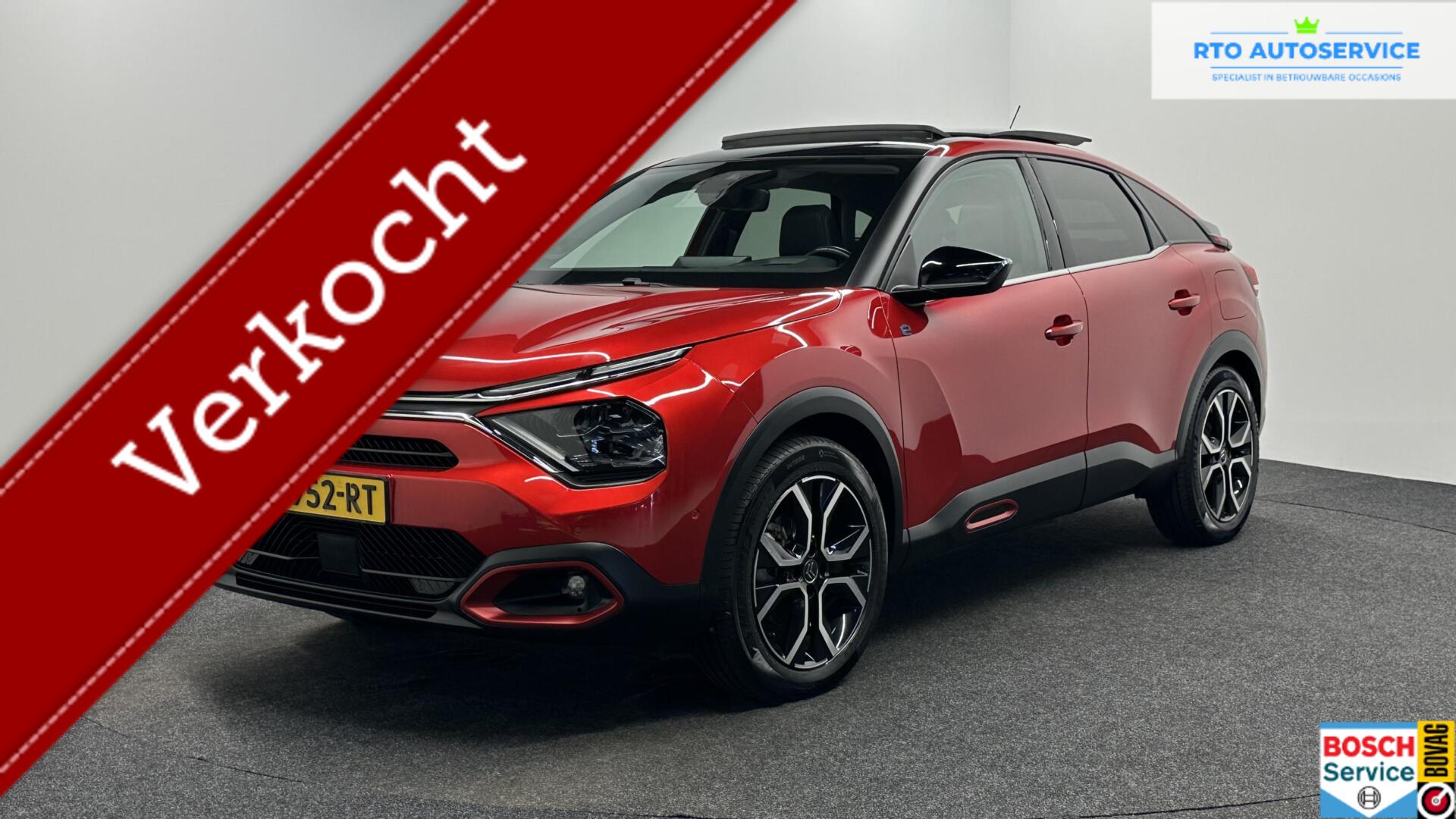 Citroen E-c4 Shine 50 kWh PANO LEER CARPLAY HEAD UP ADAPTIEF CRUISE NAVI. 2021 - voorkant