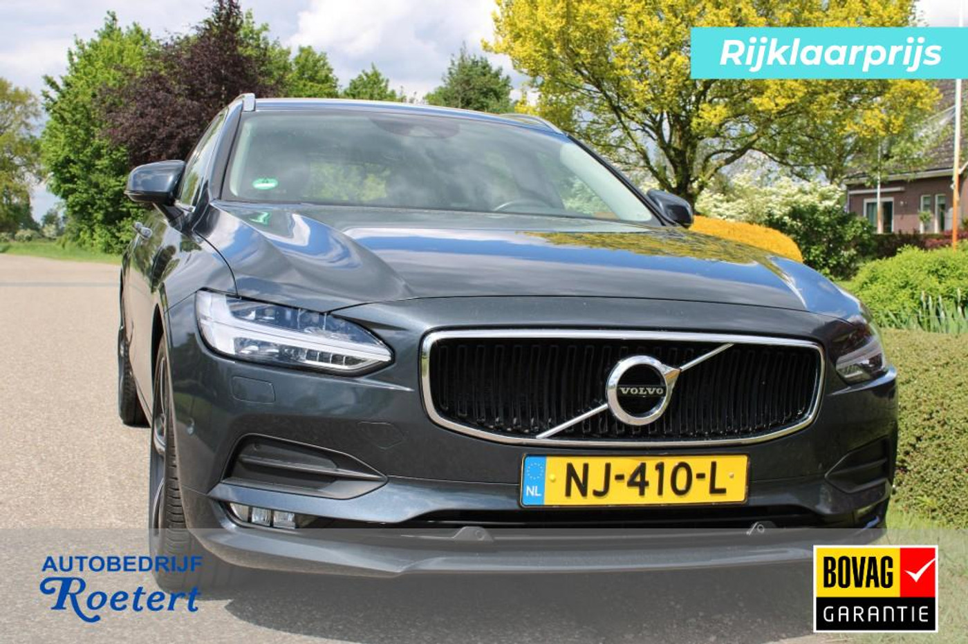 Volvo V90 2.0 T5 Momentum 254 pk ECC/Cruise/Navi/Stoelverwarming/PDC/Bluetooth 2017 - voorkant