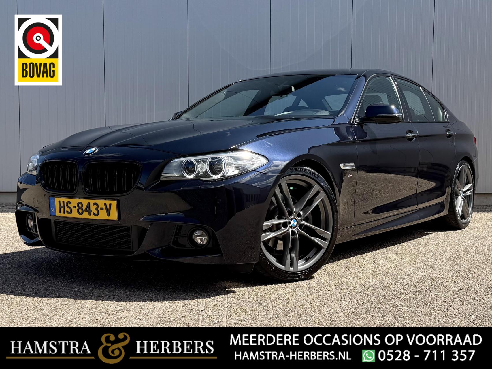 BMW 520i 520i M-Sport pakket, blauw, automaat 2016 - voorkant