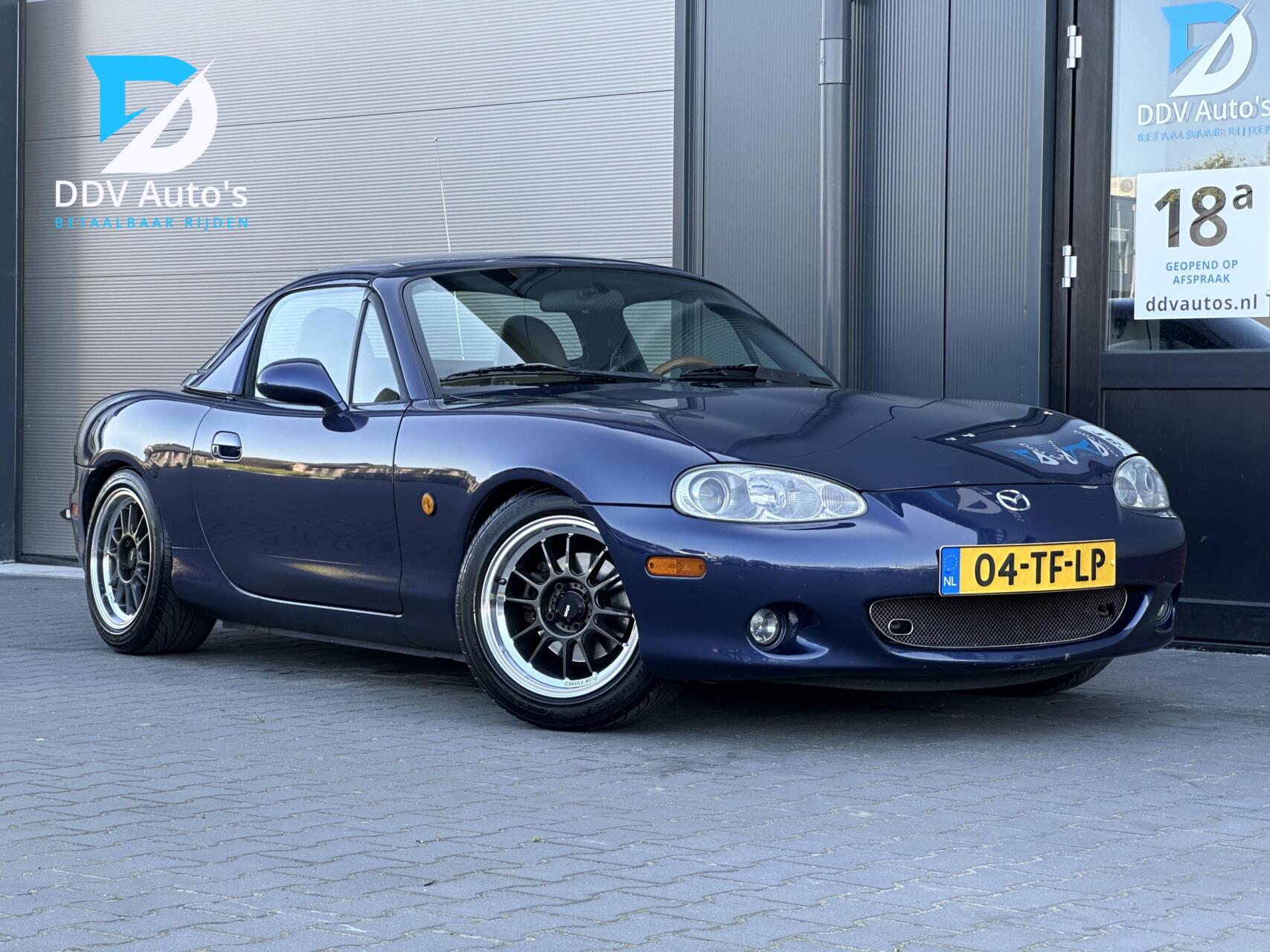 Mazda Mazda Mx-5 FL 1.6i/110pk Touring|Hardtop|Cruise|Stoelverw.|15" König Velgen|ST Schroefset|Leder|Elektrische Spiegels met Verwarming|Elektrische Ramen|Stuurbekrachtiging|Bluetooth 2001 - voorkant