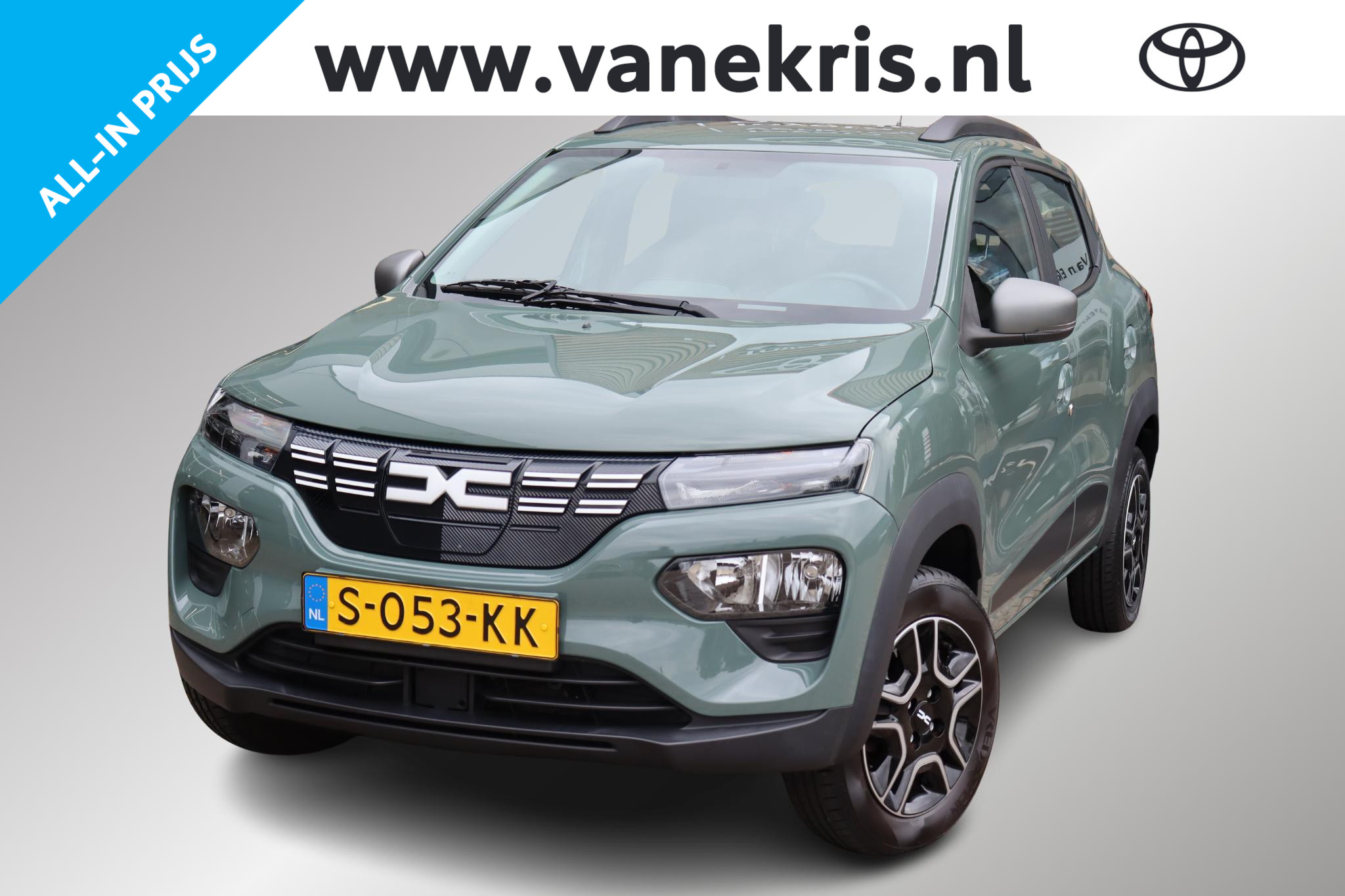 Dacia Spring Expression 27 kWh, Leder, Parkeersensoren 2023 - voorkant