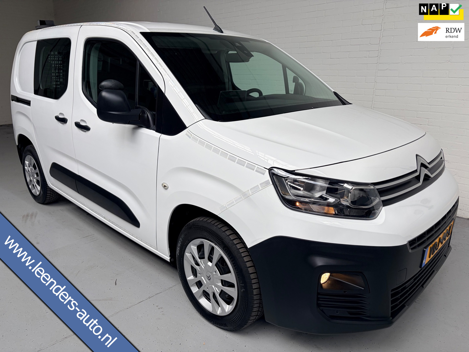 Citroen Berlingo Servicewagen 1.5 BlueHDI 100pk euro61 L1H1 BOTT inrichting, Victron omvormer v230, Standkachel, RIJKLAARPRIJS! 2019 - voorkant