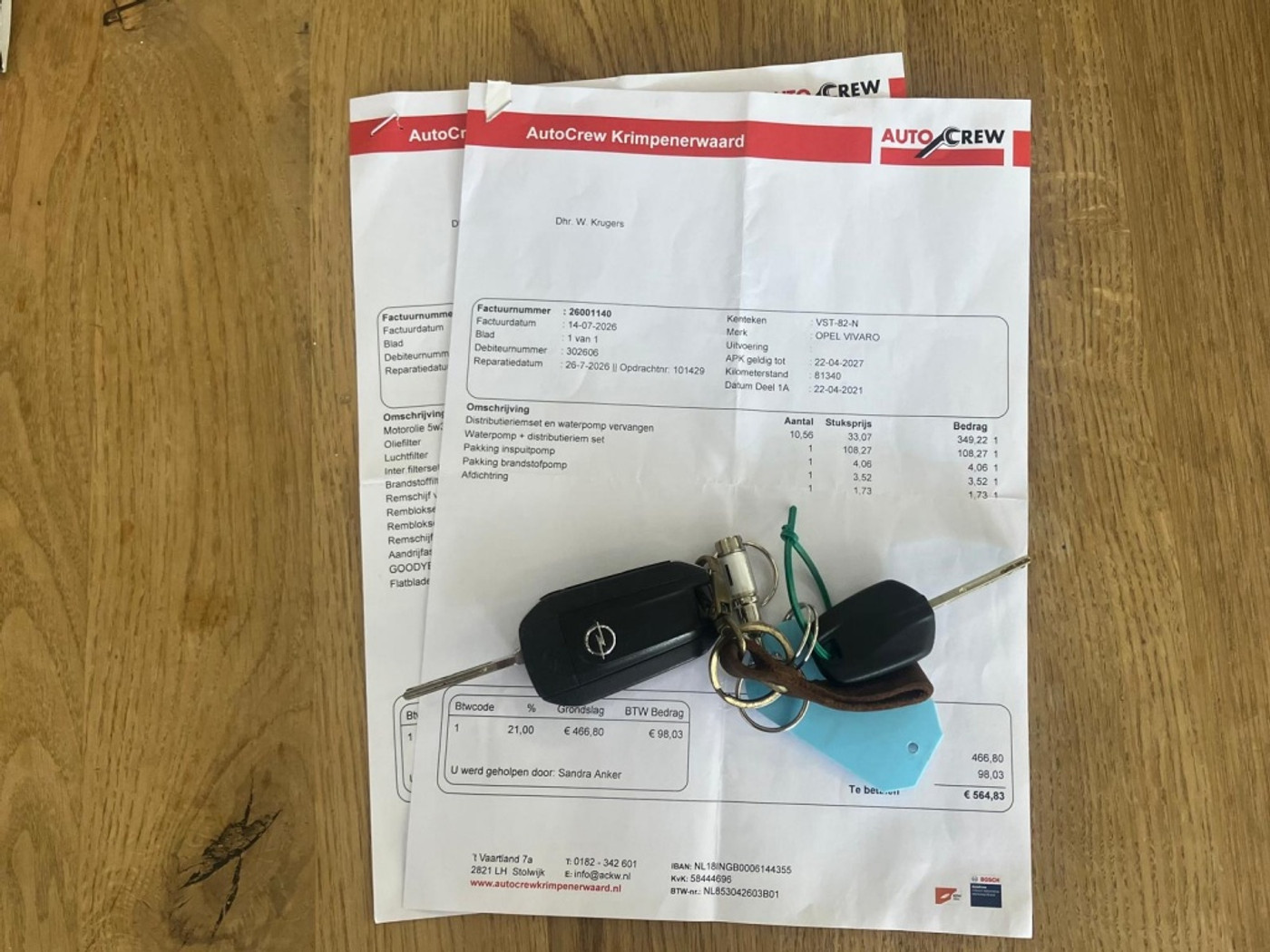 Foto van Opel Vivaro