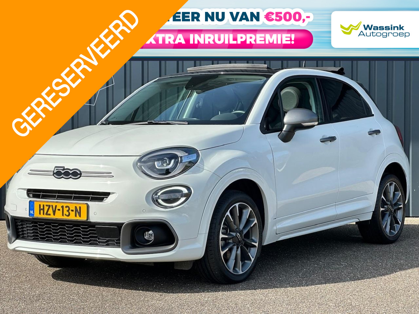 Fiat 500 X 1.5 Hybrid Sport Cabrio 2024 - voorkant
