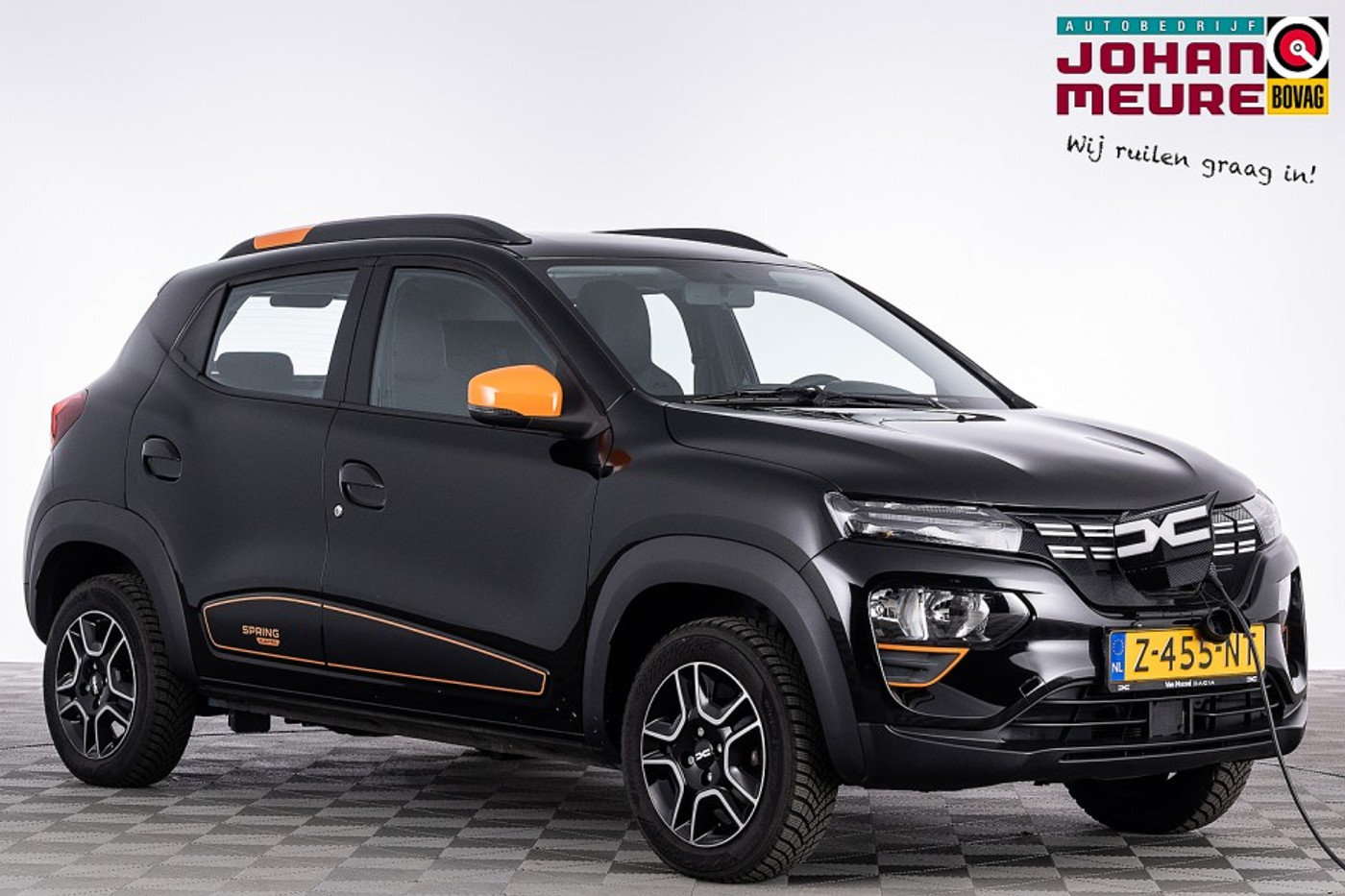 Dacia Spring Expression 27 kWh *SOH 93%* LEDER ✅ 1e Eigenaar 2024 - voorkant