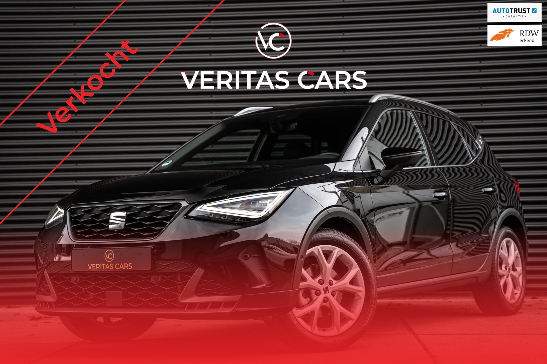 Seat Arona 1.0 EcoTSI FR 116PK BTW|Camera|Drive Profile|Sfeer|Stoelverw|Carplay e.o. 2025 - voorkant