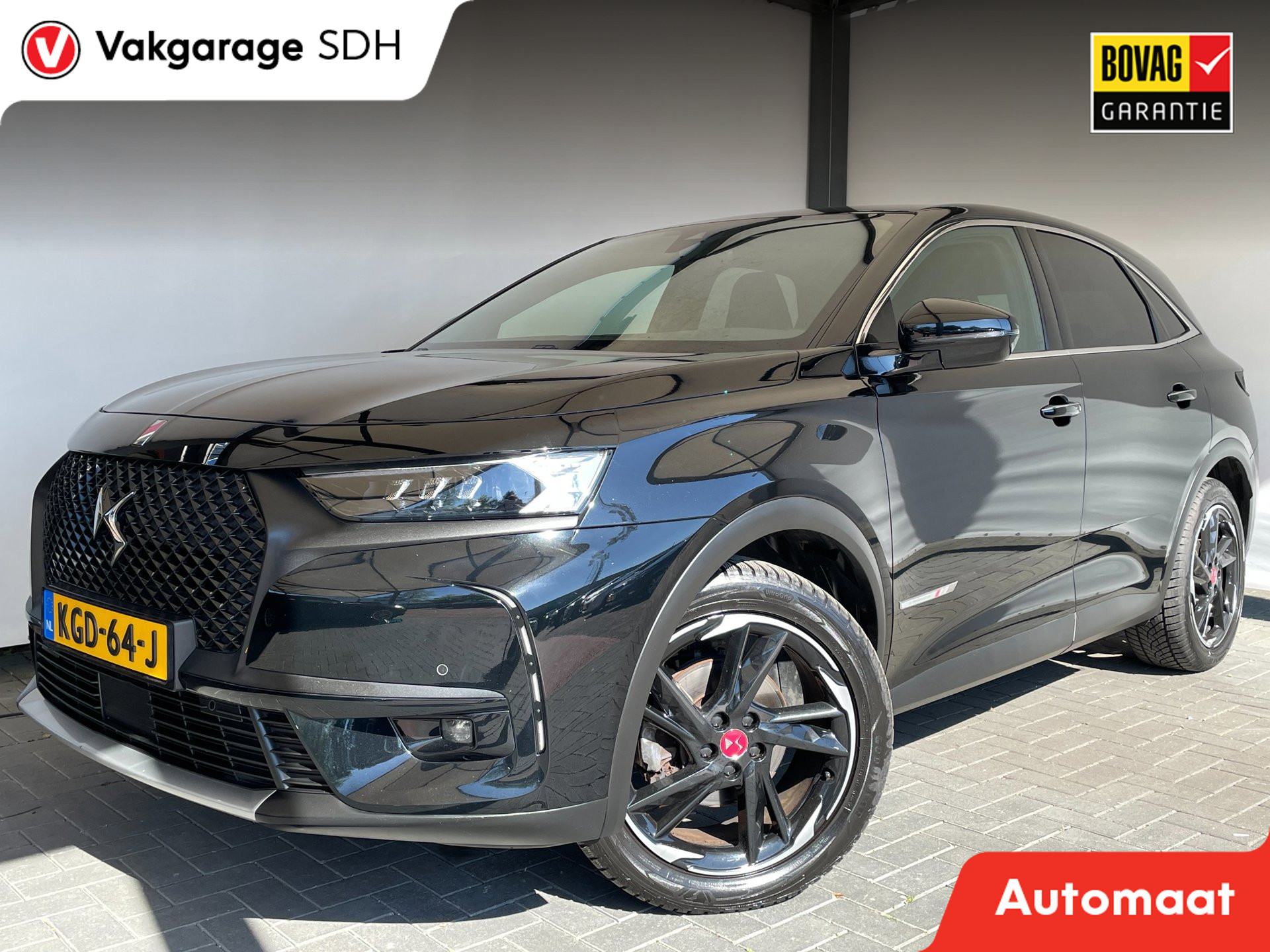 DS 7 Crossback 1.2 PureTech Performance Line|Automaat|Alcantara|LED-Koplampen|Black on Black 2021 - voorkant