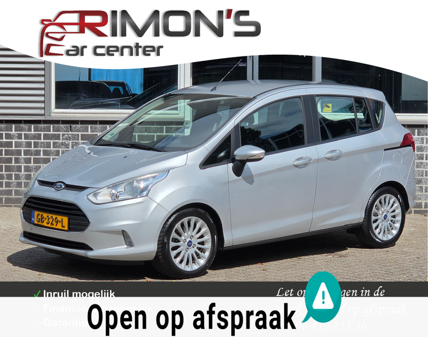 Ford B-max 1.0 EcoBoost Style 2015 - voorkant