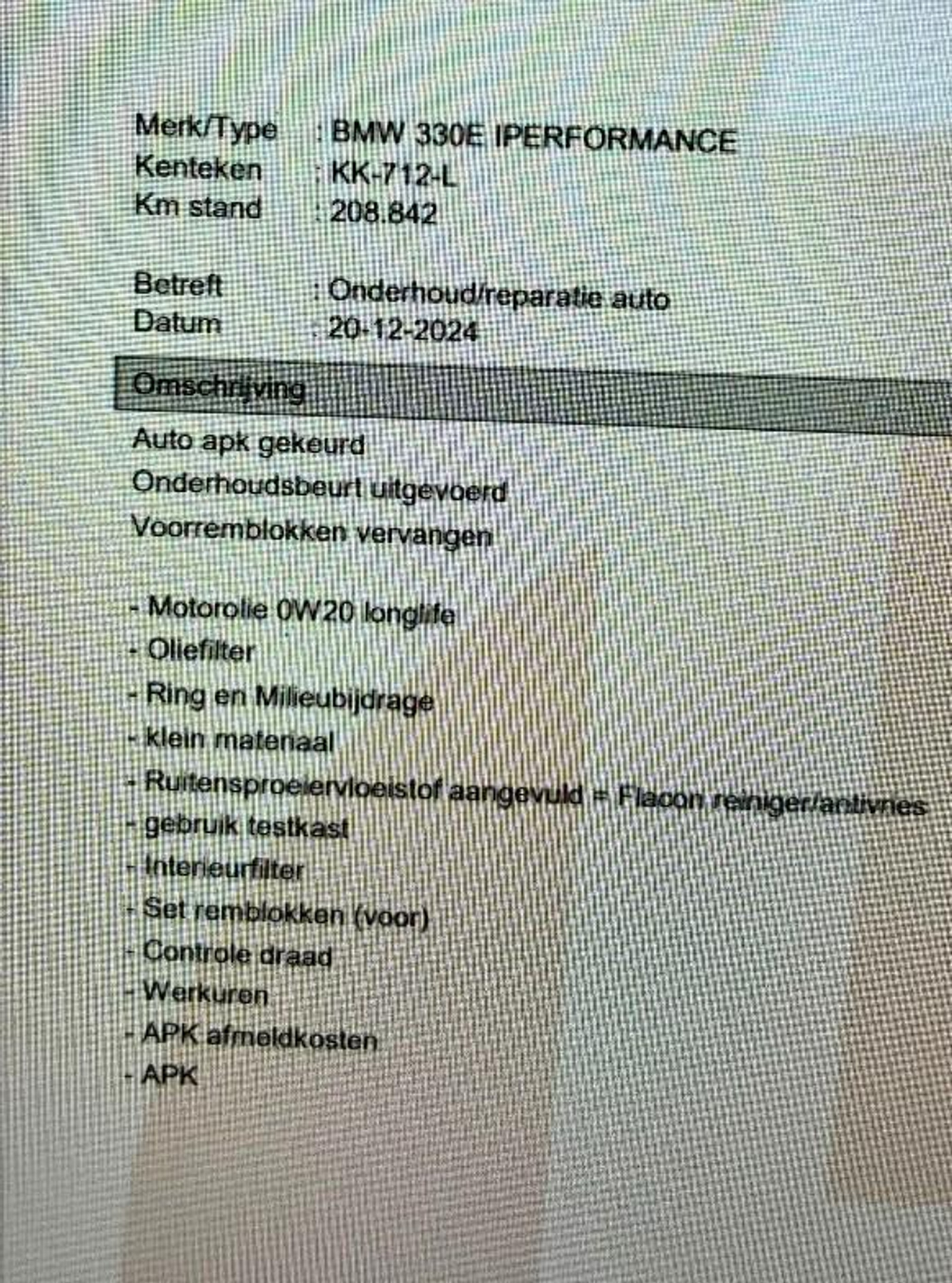 Foto van BMW 330e Iperformance