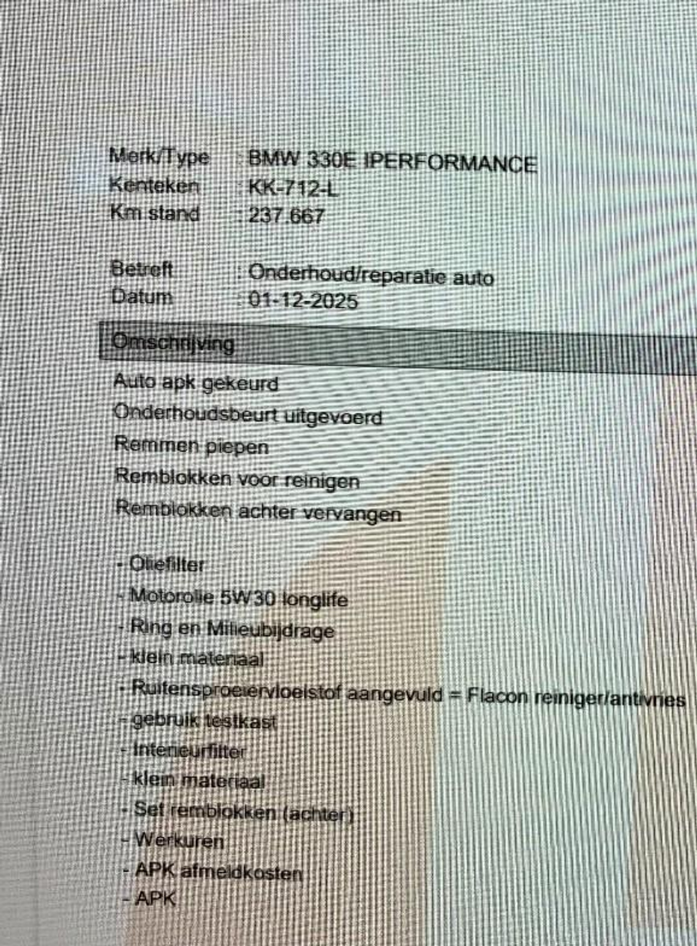 Foto van BMW 330e Iperformance