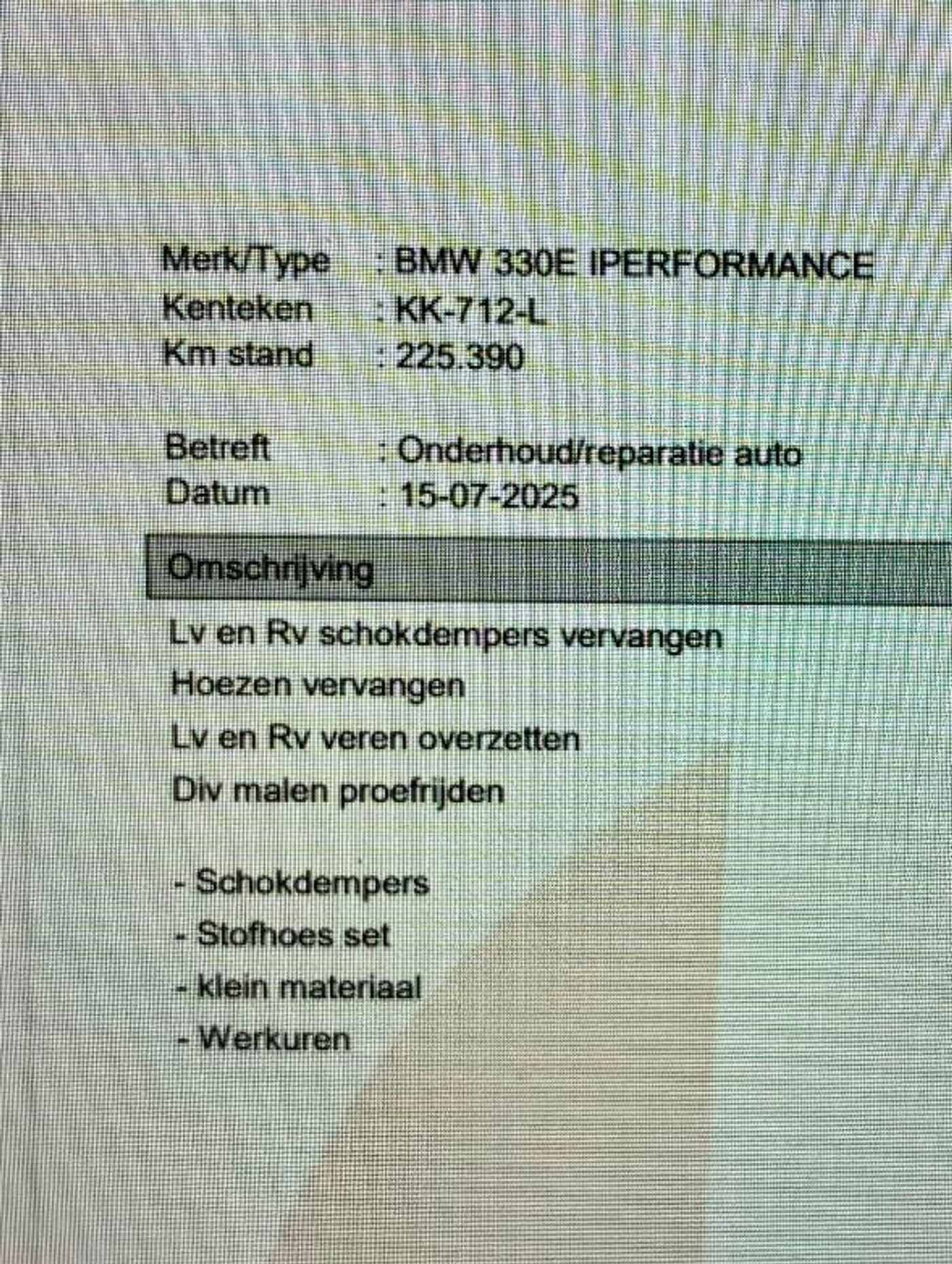 Foto van BMW 330e Iperformance