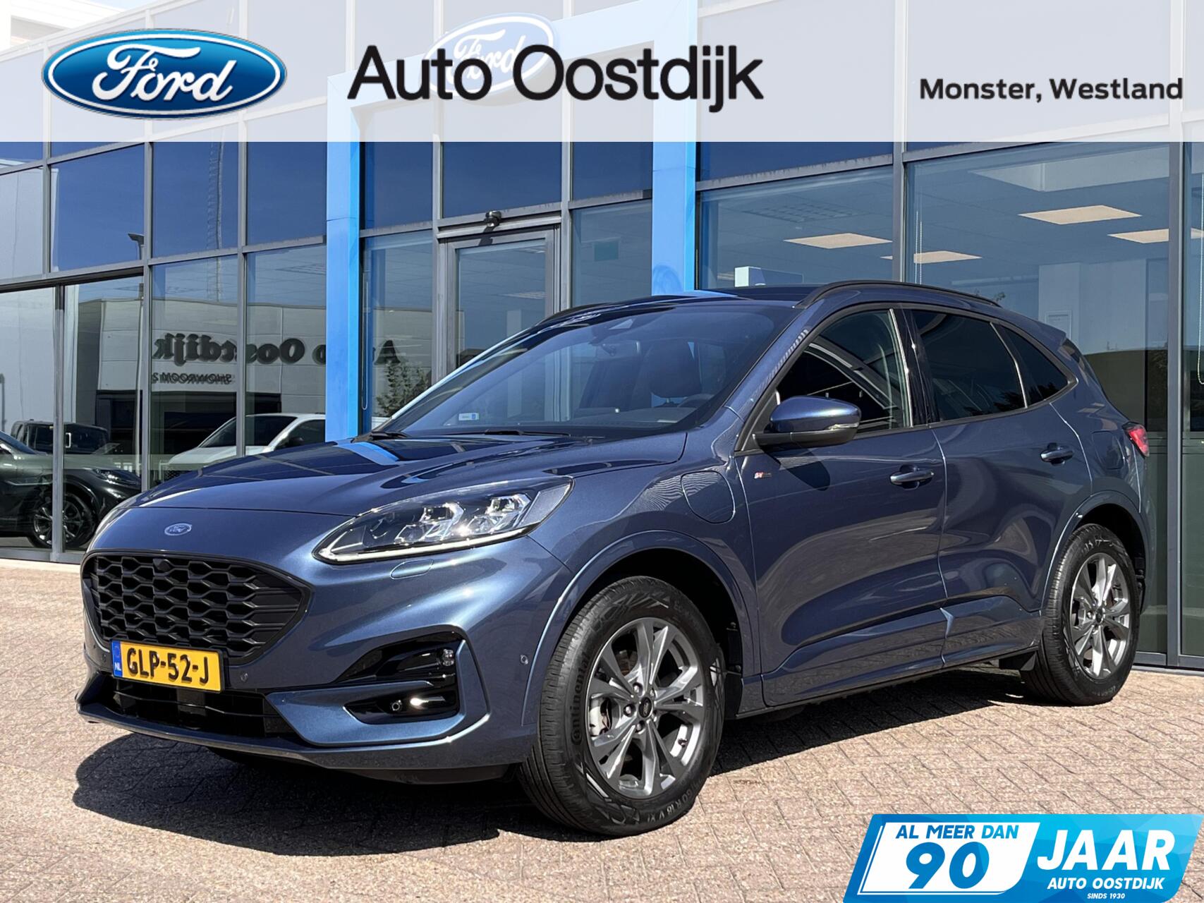 Ford Kuga 2.5 PHEV ST-Line X 225PK Adaptieve Cruise Winterpack Camera B&O Climate Blind-Spot Navi Full-LED Parkeersensoren Privacy Glass *1500KG Trekgewicht* 2023 - voorkant