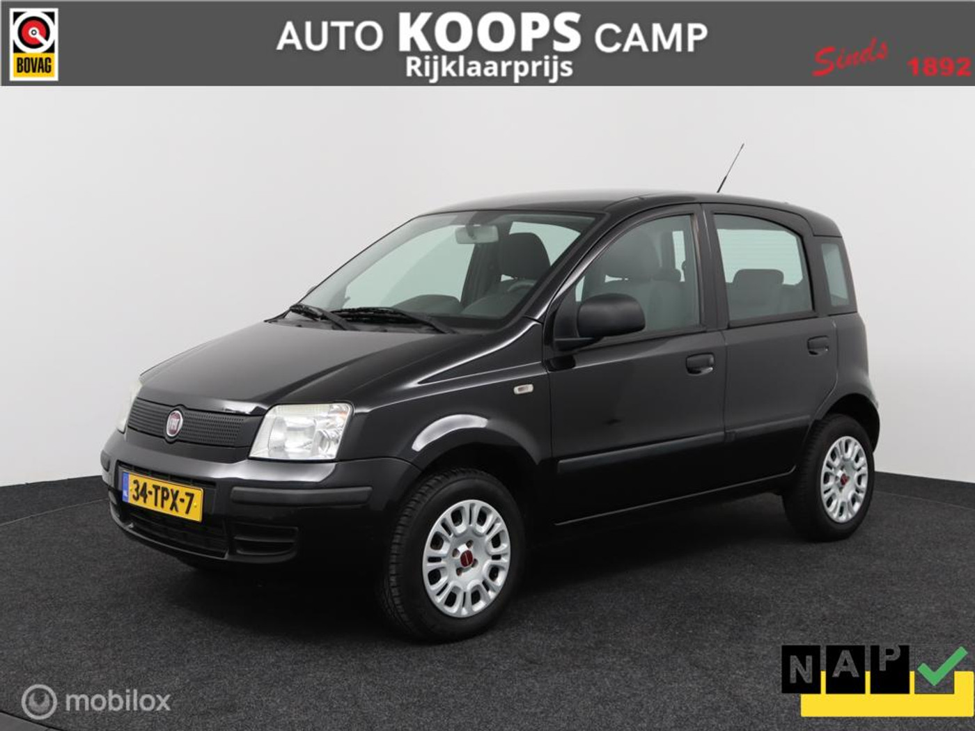 Fiat Panda 1.4 AARDGAS/Onderbouw Natural Power Classic Plus | Airco | Elektr.ramen | Radio-cd | NL Auto | TOPSTAAT 2012 - voorkant