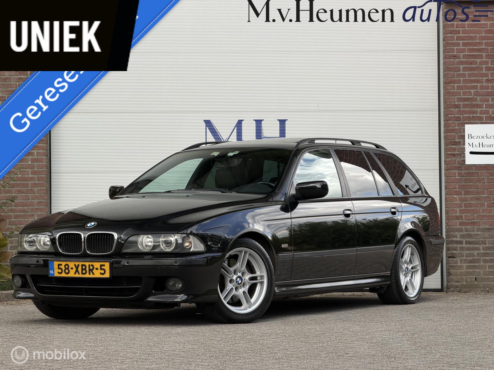 BMW 5er Reihe 530i M Tech Bomvol Pano Memory Zwarte hemel Trekhaak 2002 - voorkant