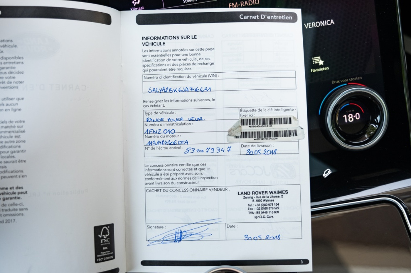 Foto van Land Rover Range Rover Velar