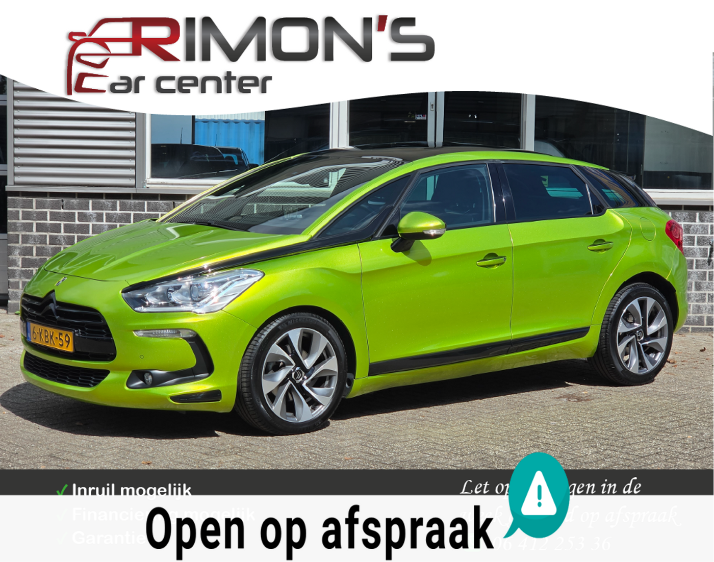 Citroen Ds5 1.6 THP So Chic Automaat Pano Leder Massage Head Up 2013 - voorkant