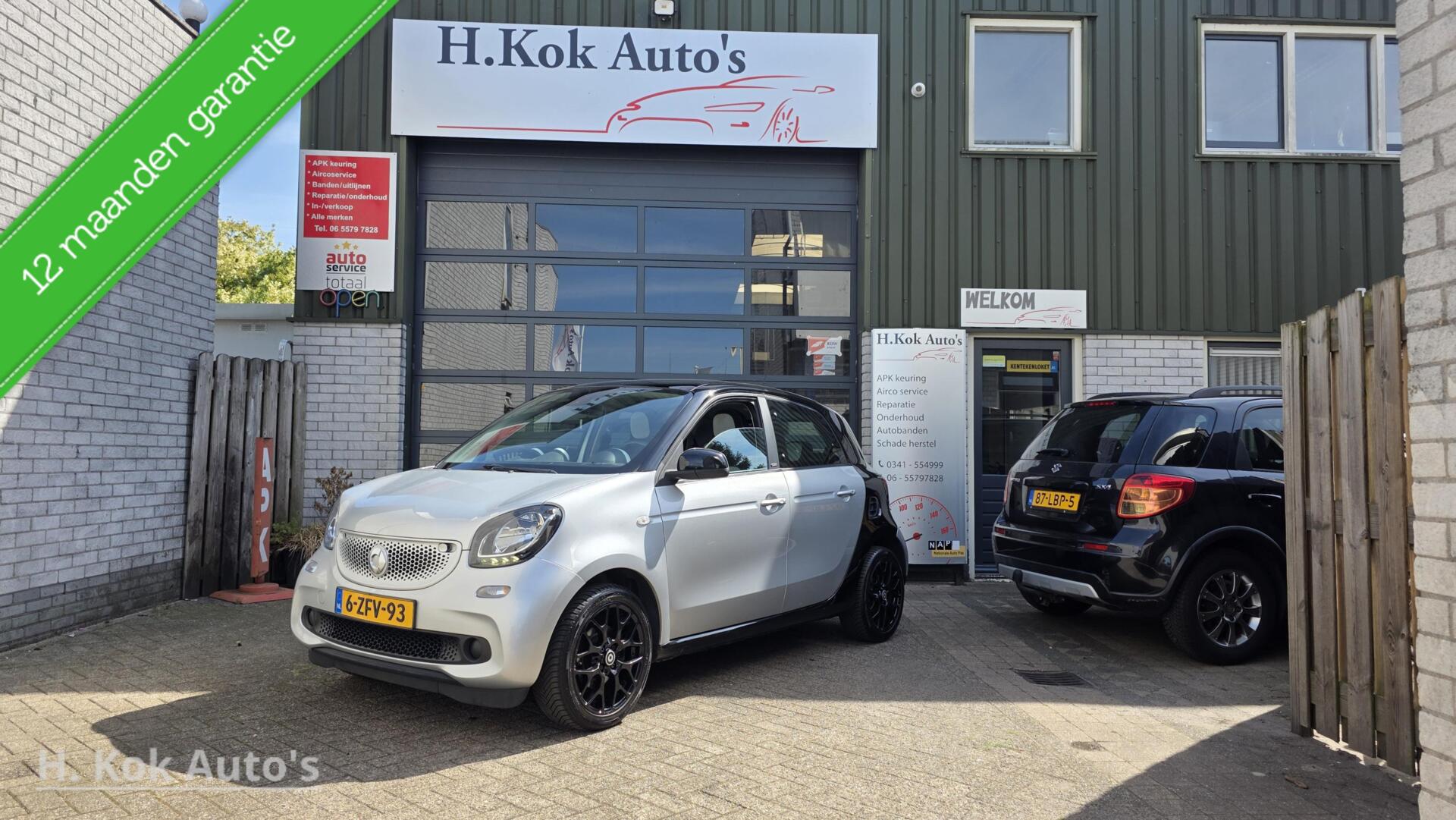 Smart Forfour 1.0 Prime Panoramadak/airco 2015 - voorkant