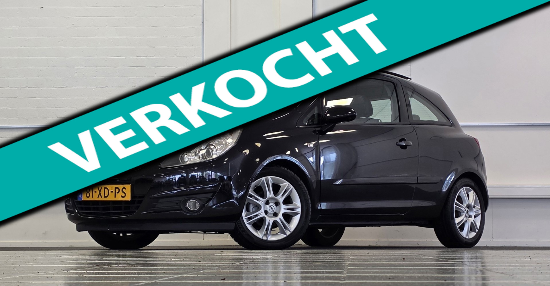 Opel Corsa 1.4i 16V Cosmo Automaat Schuifkantel/dak 1e Eigenaar Garantie 2007 - voorkant