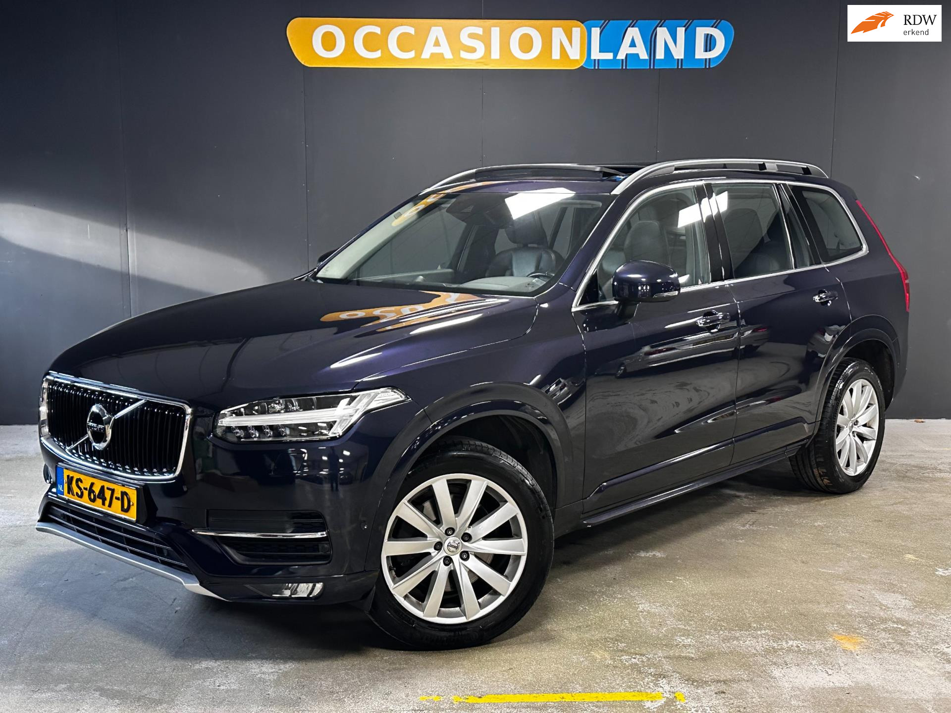 Volvo Xc90 2.0 D5 AWD Inscription 7Pers|PANO|LED|LEDER|STOELV|STUURV|MEMORY|B&W|ACC|BLUETOOTH|CAMERA|19INCH| 2016 - voorkant