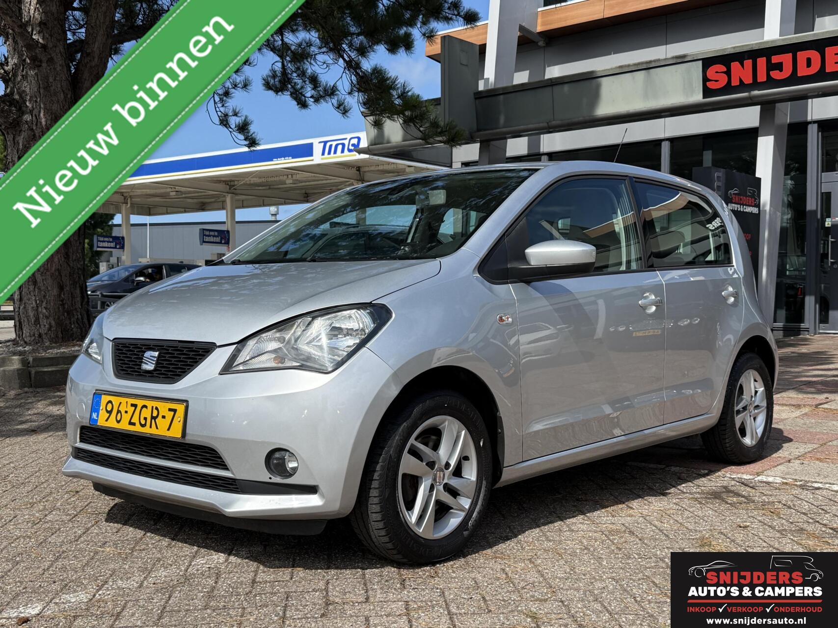 Seat Mii 1.0 Style Chic 5DR Automaat Navi Airco Trekhaak Elektrisch pakket LM Velgen 2012 - voorkant