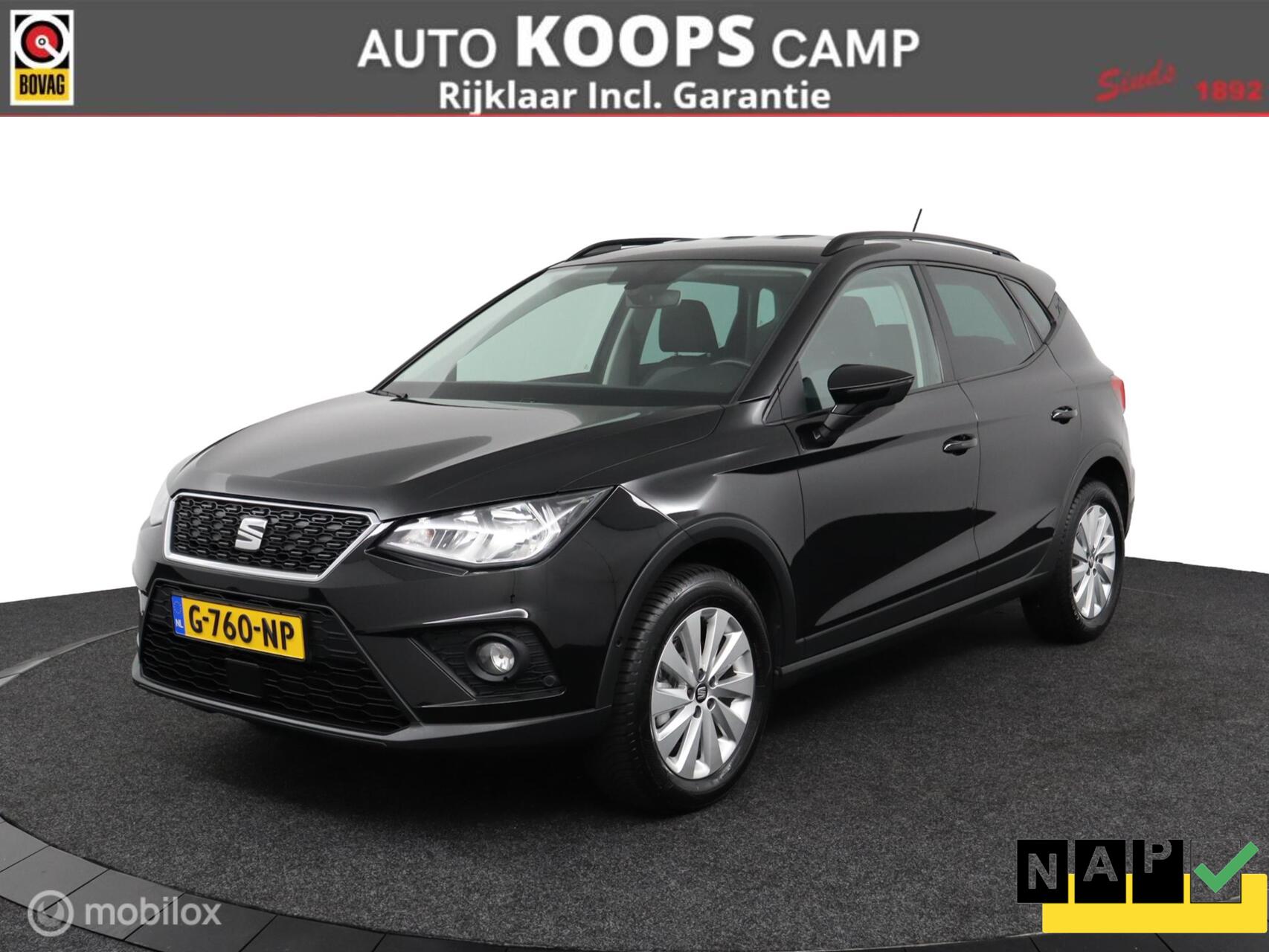 Seat Arona 1.0 TSI Style Business Intense |CarPlay |  NL-Auto | Clima | Camera | Sensoren V&A | All seasons | Dealer-staat | 2019 - voorkant