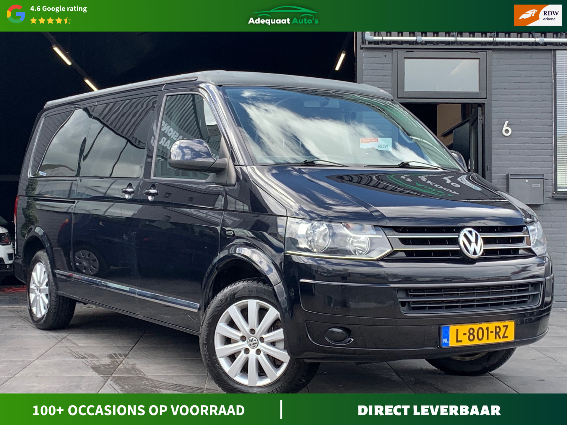 Volkswagen Multivan |Camper|Trekhaak|D.riem vv|Leder|Cruise 2011 - voorkant
