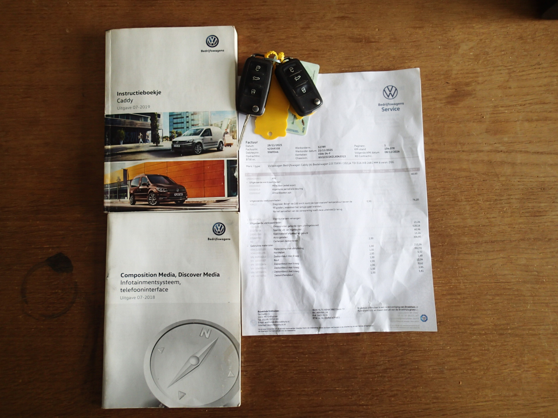 Foto van Volkswagen Caddy Modified Partition Wall