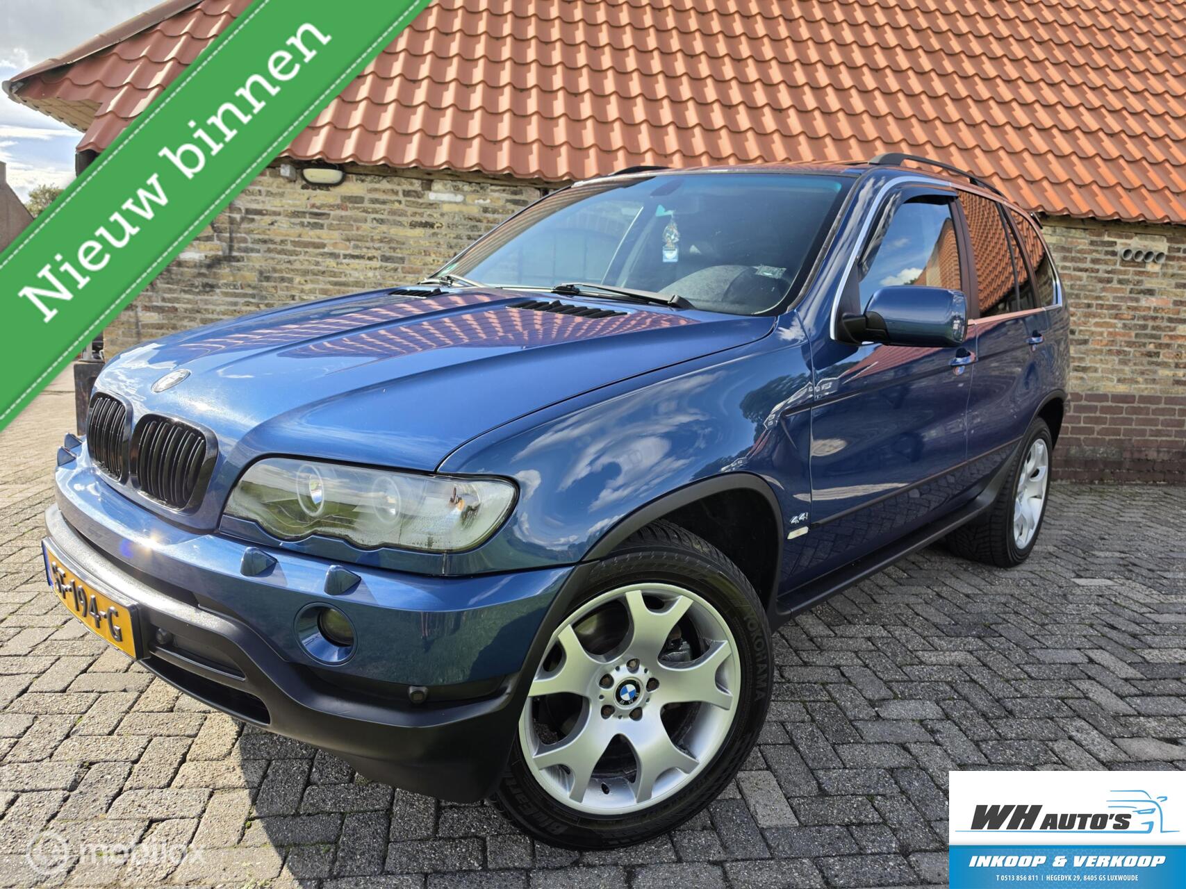 BMW X Reihe 4.4i Executive | gave Liefhebbersauto! 2001 - voorkant