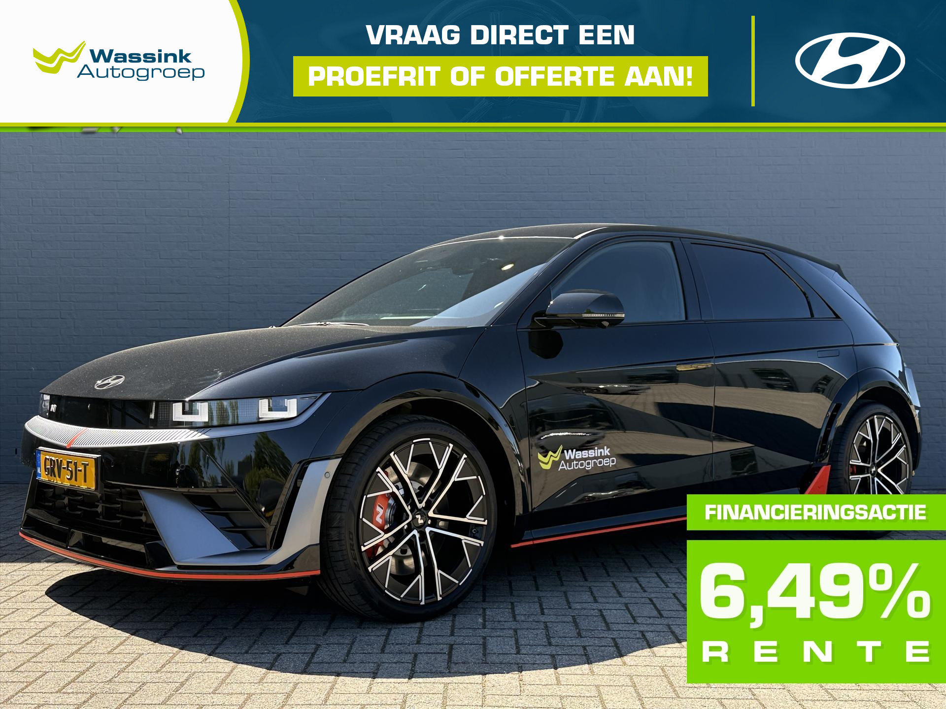Hyundai Ioniq5 N DEMO DEAL | N 84 kWh 650pk AWD | 21 inch | Bose | 2025 - voorkant