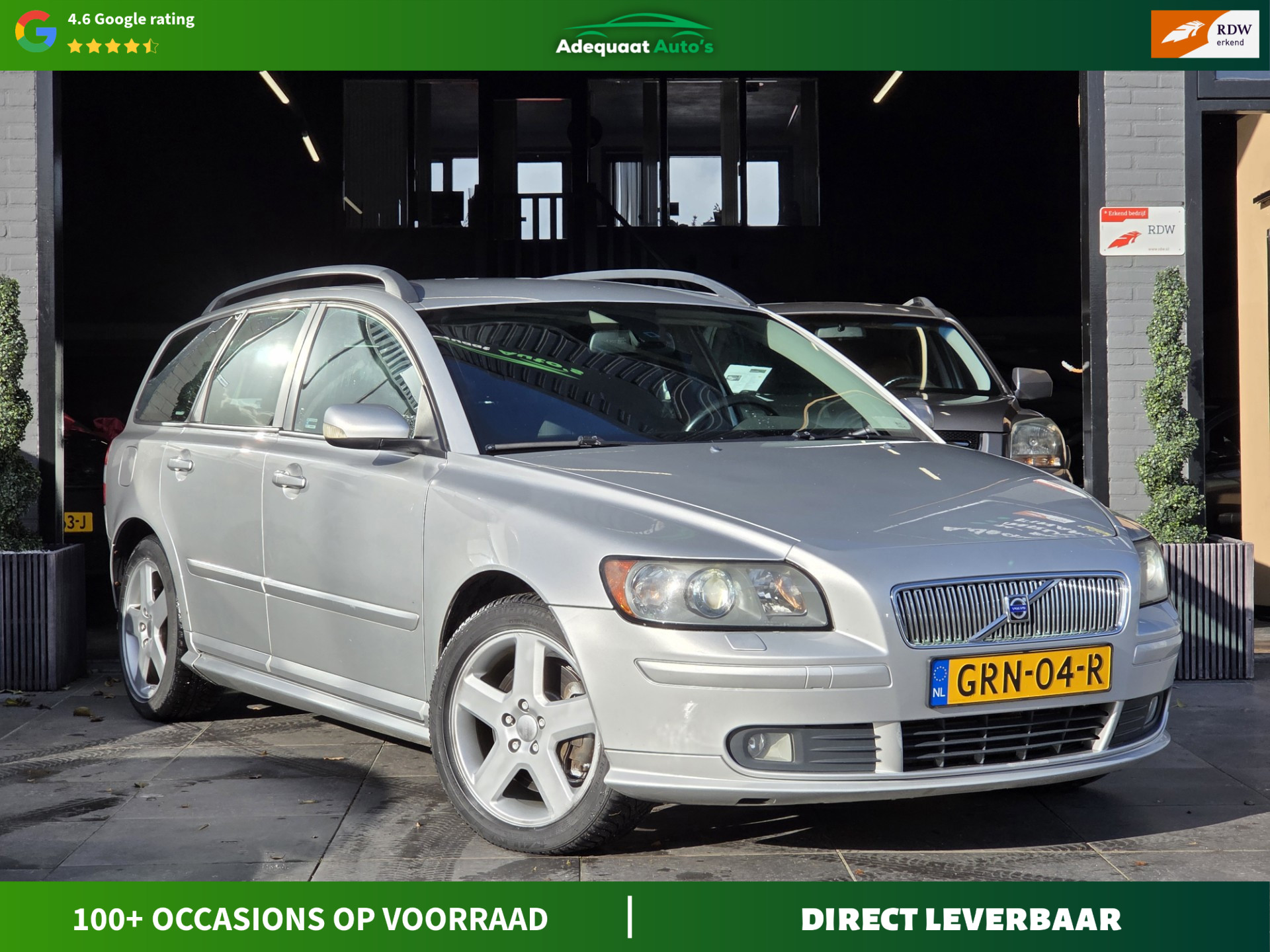 Volvo V50 2.5 T5 Summum|Trekhaak|Cruise|Airco|Stoelverwarming 2005 - voorkant