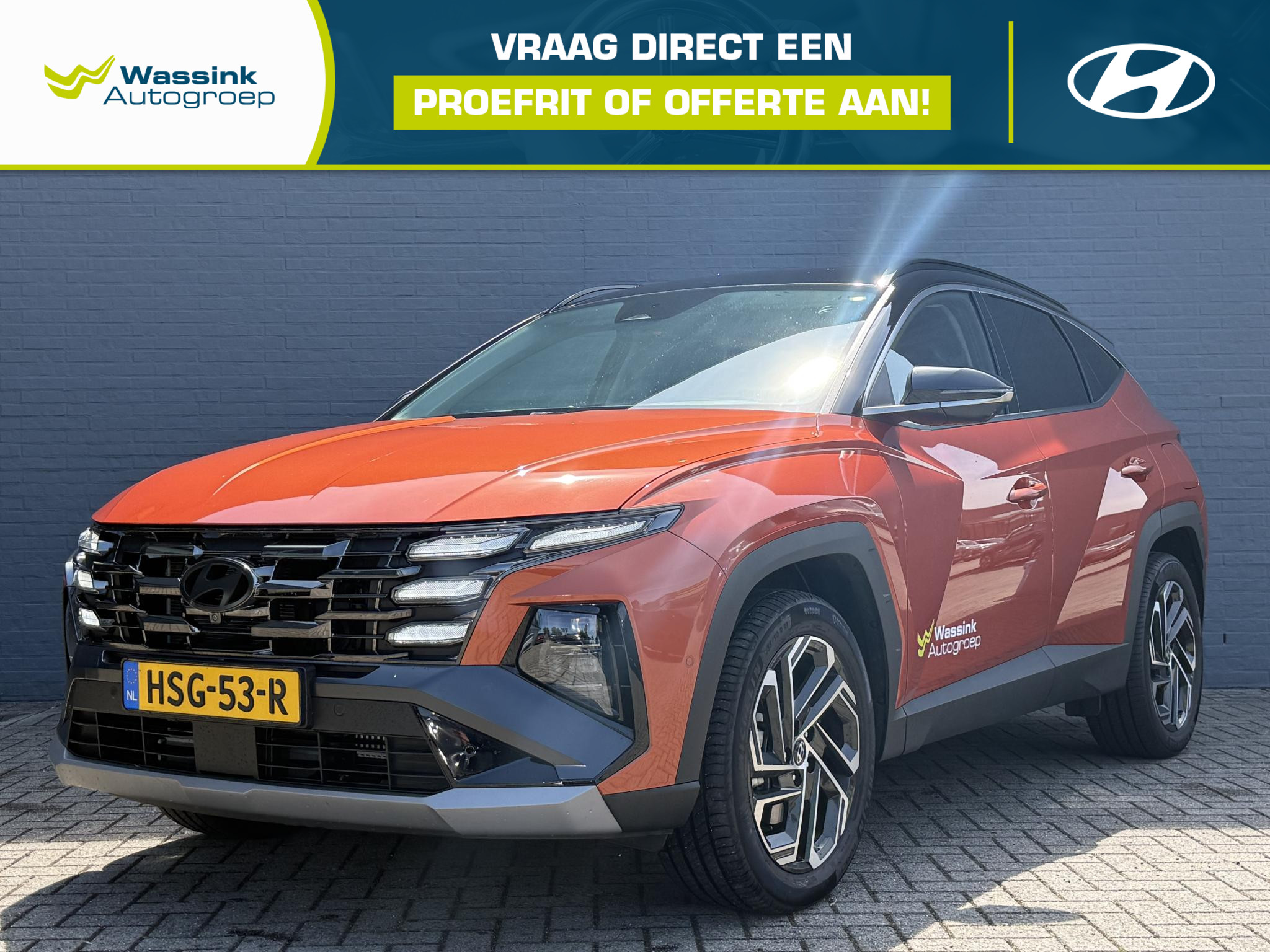 Hyundai Tucson 1.6 T-GDI HEV Premium 2025 - voorkant