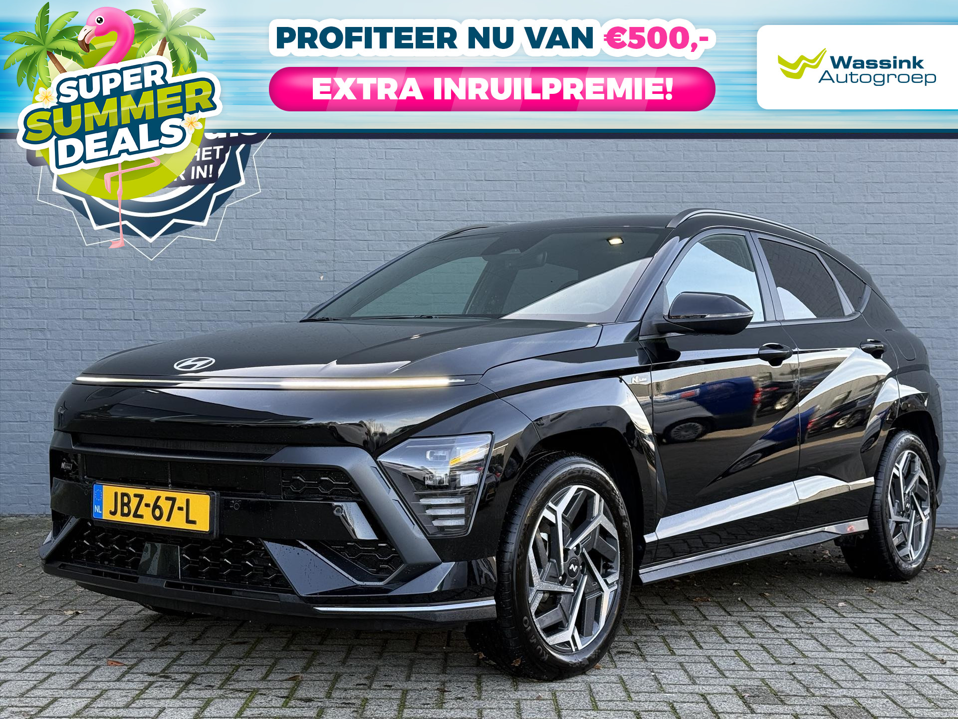 Hyundai Kona 1.6 GDI HEV Premium 2024 - voorkant