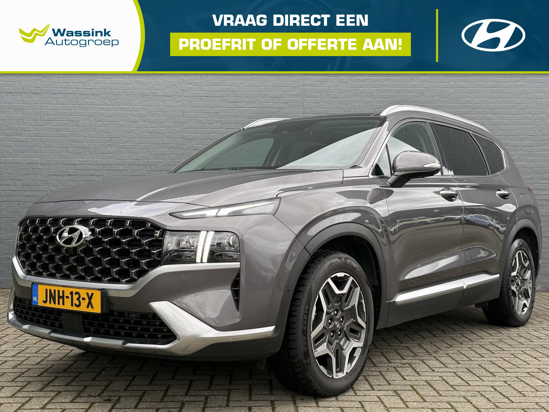 Hyundai Santa Fe 1.6 T-GDI PHEV Premium Sky 7p. 2023 - voorkant