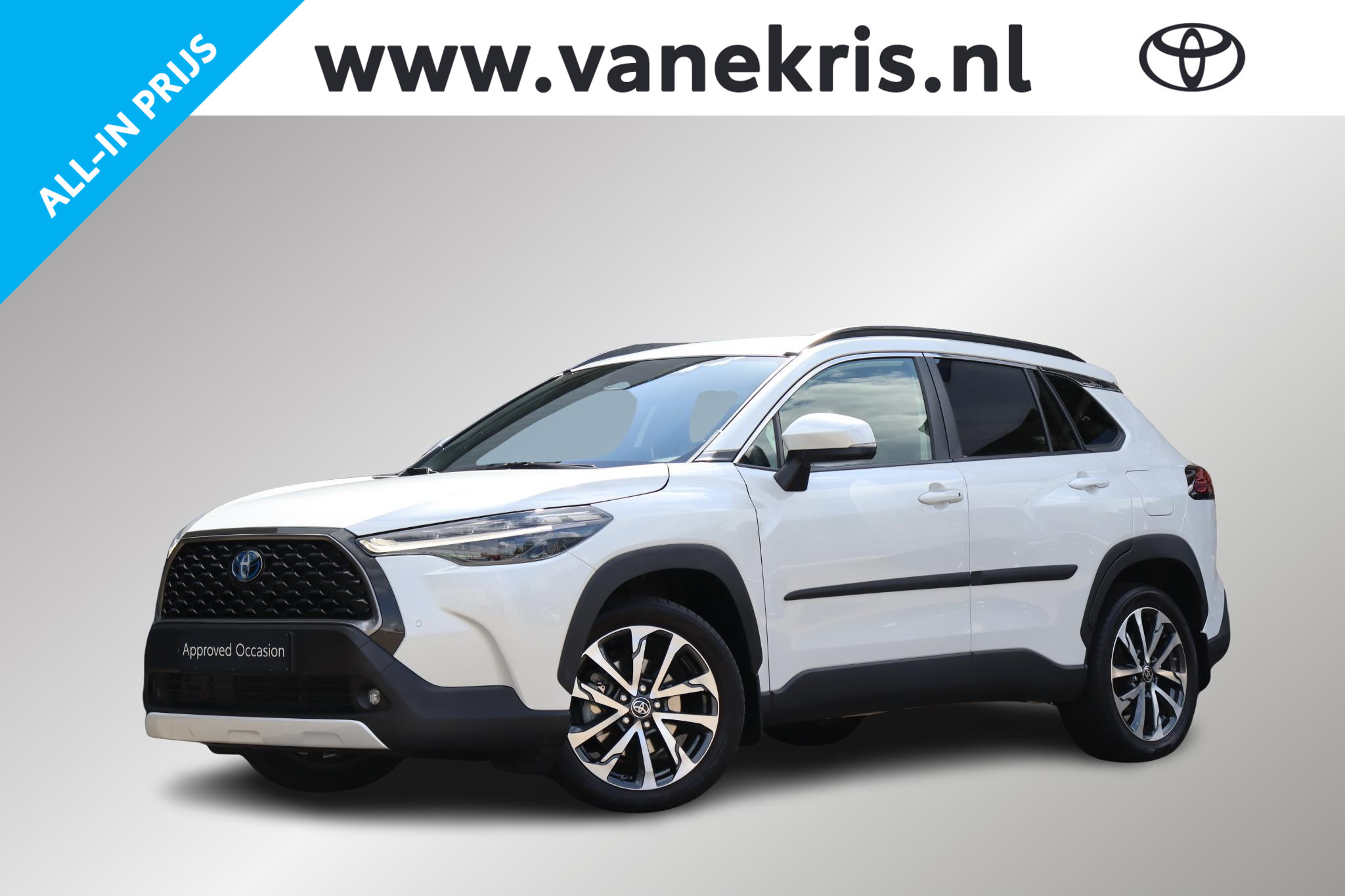 Toyota Corolla Cross Hybrid 200 Style, Trekhaak 2023 - voorkant