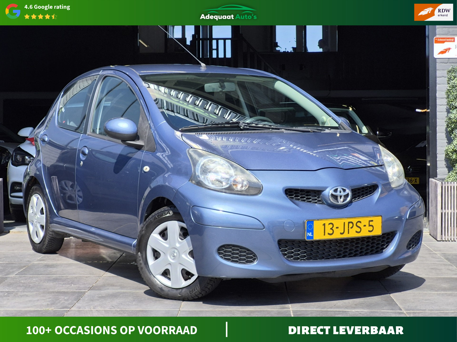 Toyota Toyota Aygo 1.0-12V|1e eig|NAP|Airco|El.Ramen|Trekhaak|APK 2009 - voorkant