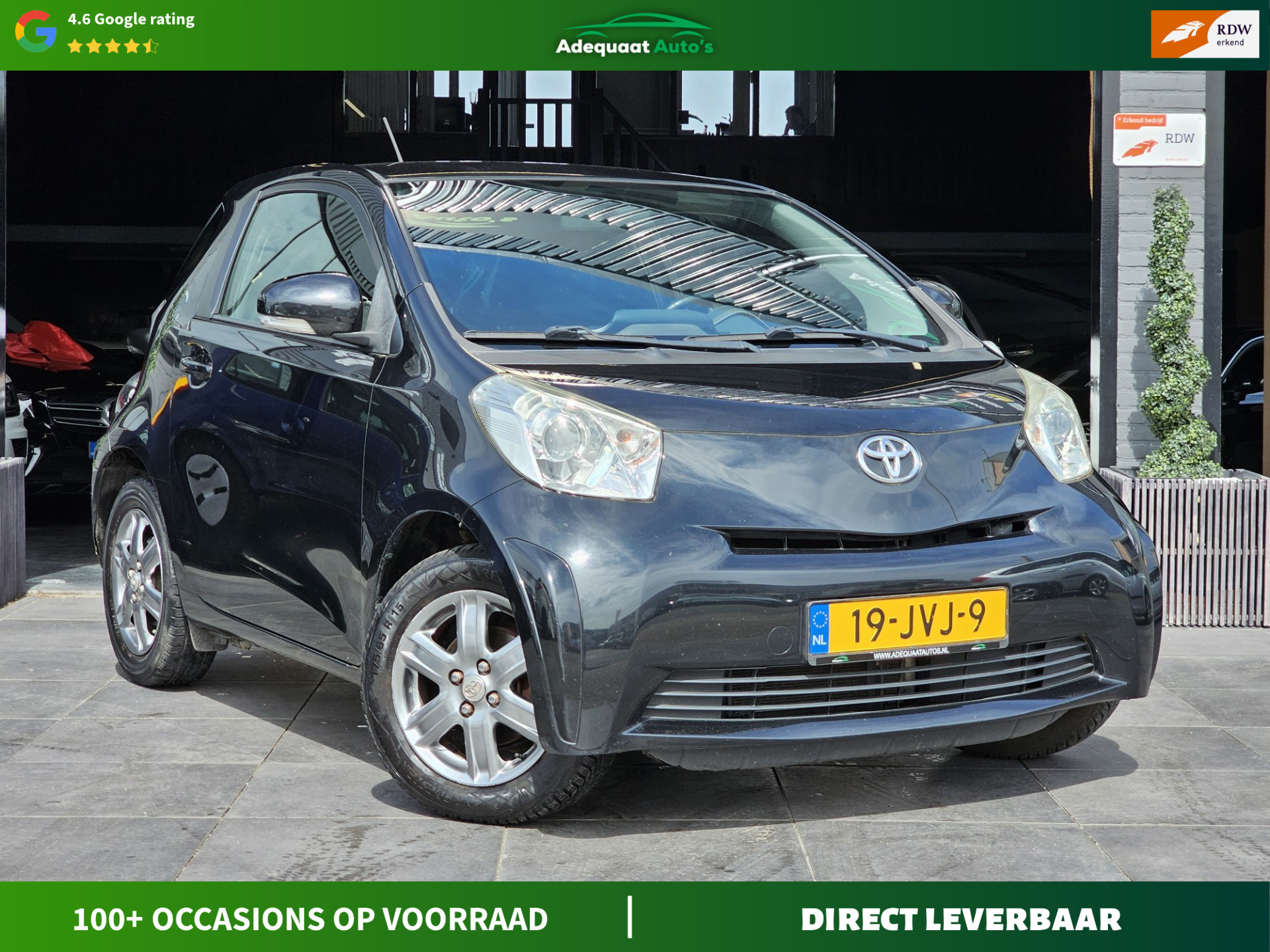 Toyota Toyota Iq 1.0 VVTi Comfort|1e eig|NAP|Airco|El.Ramen|AUX|APK 2009 - voorkant