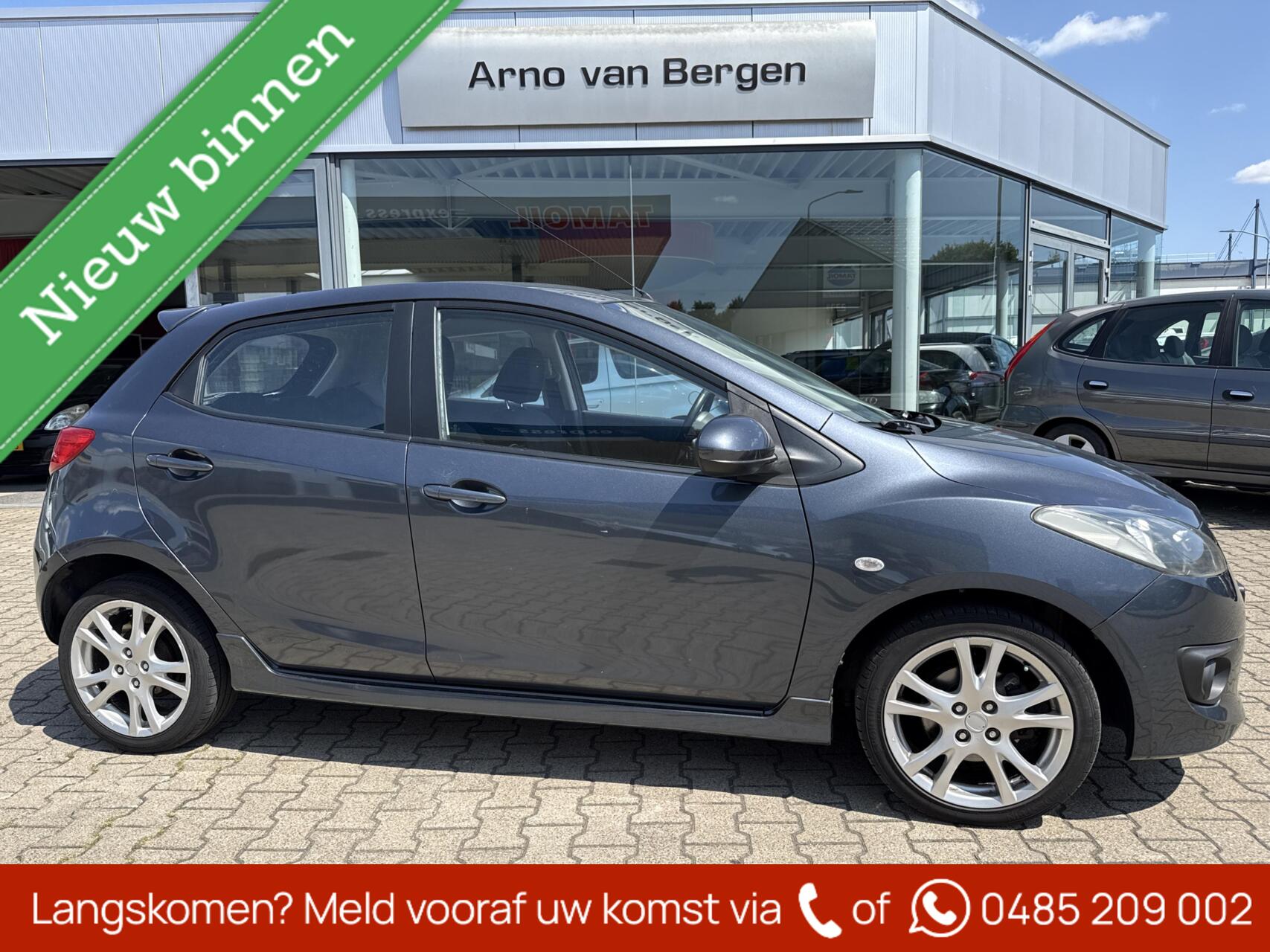 Mazda Mazda 2 1.5 S-VT GT-M, airco, stoelverwarming, achterspoiler, sideskirts, leuke sportieve auto !! 2008 - voorkant
