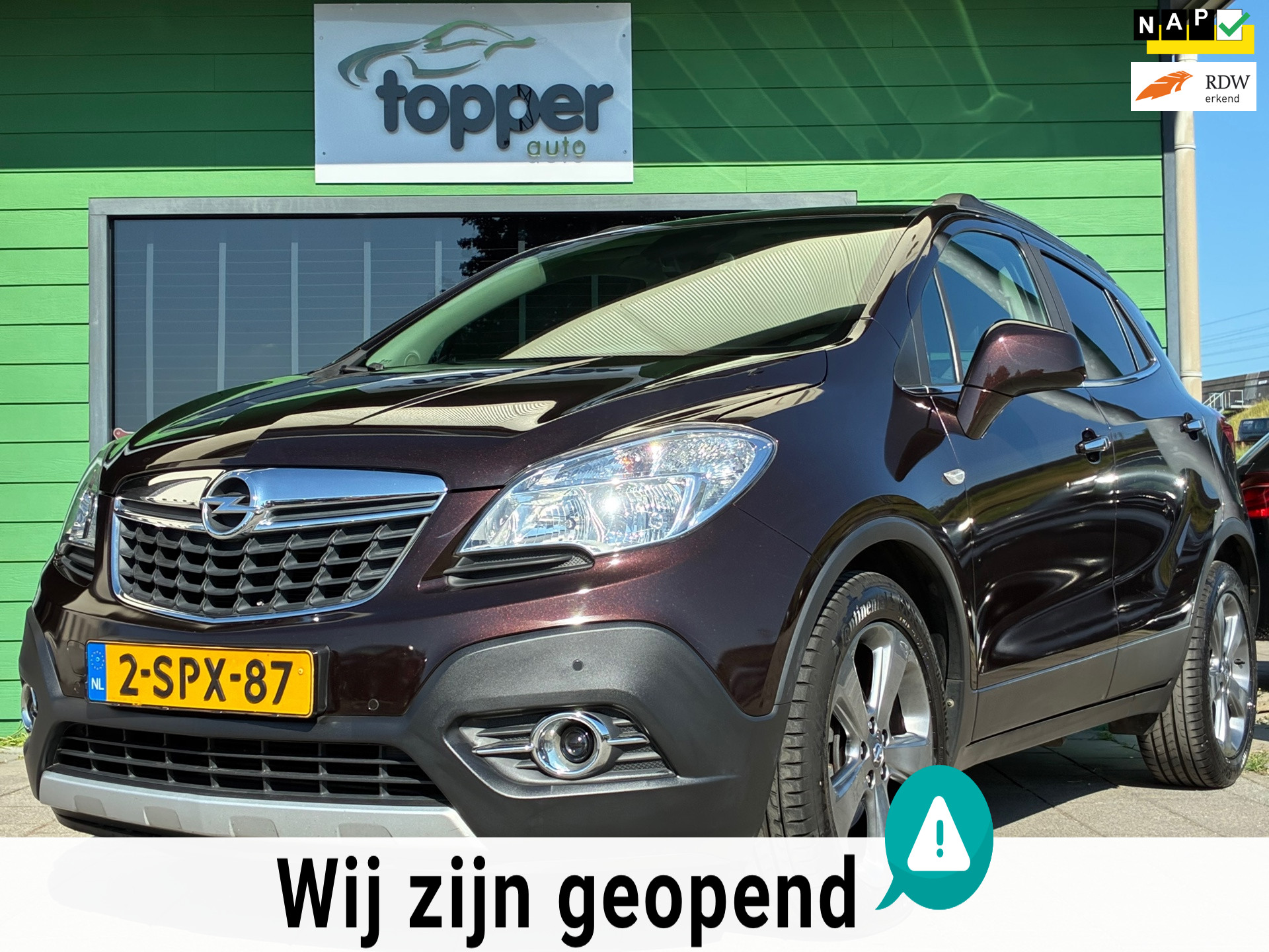 Opel Mokka 1.4 T Cosmo|2e Eigenaar|Automaat|Navigatie|Camera|CruiseControl|Climatronic|Trekhaak 2013 - voorkant