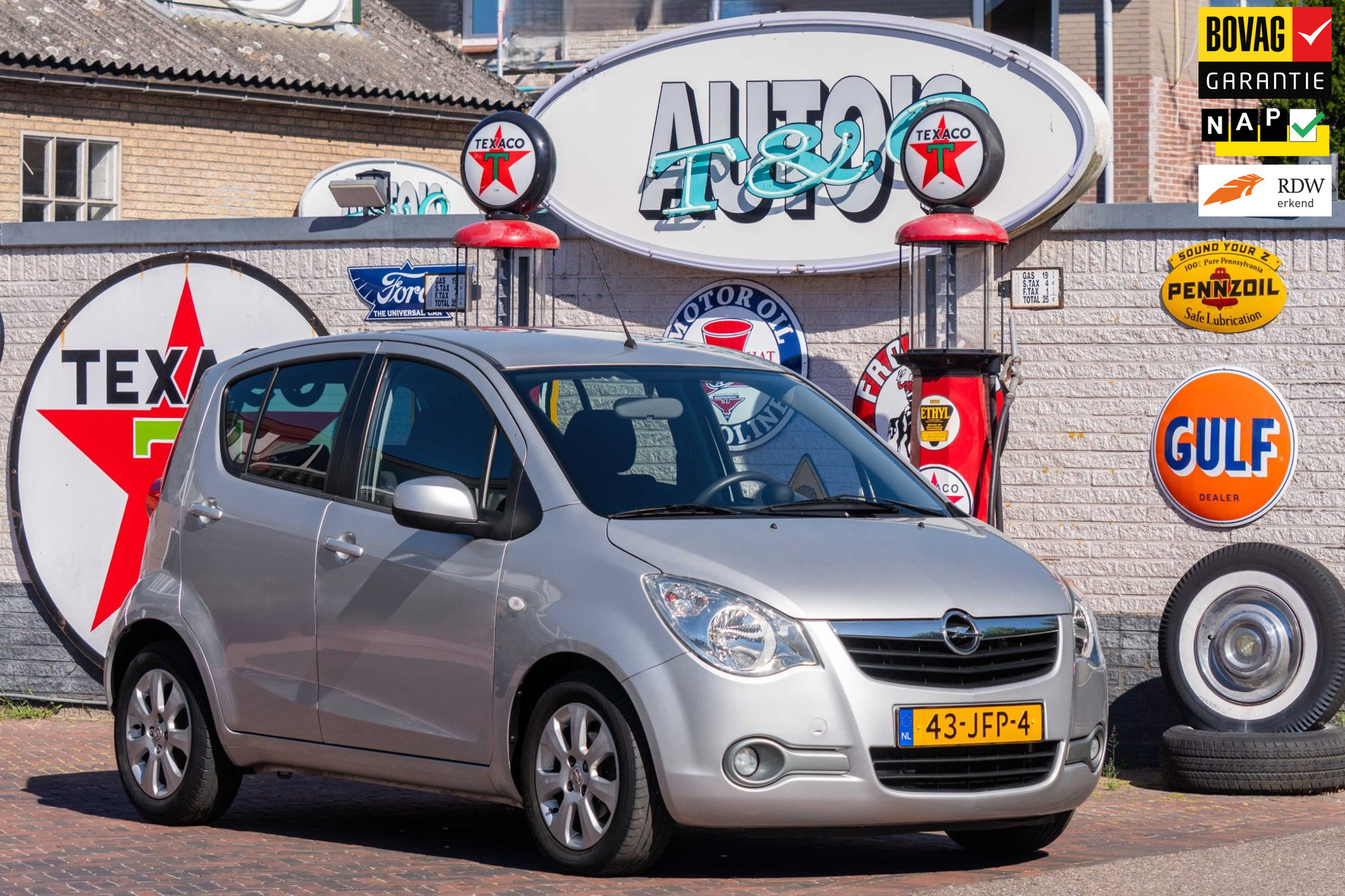Opel Agila 1.2 Enjoy 2e Eigenaar 73.700 km +NAP NL-auto 2009 - voorkant