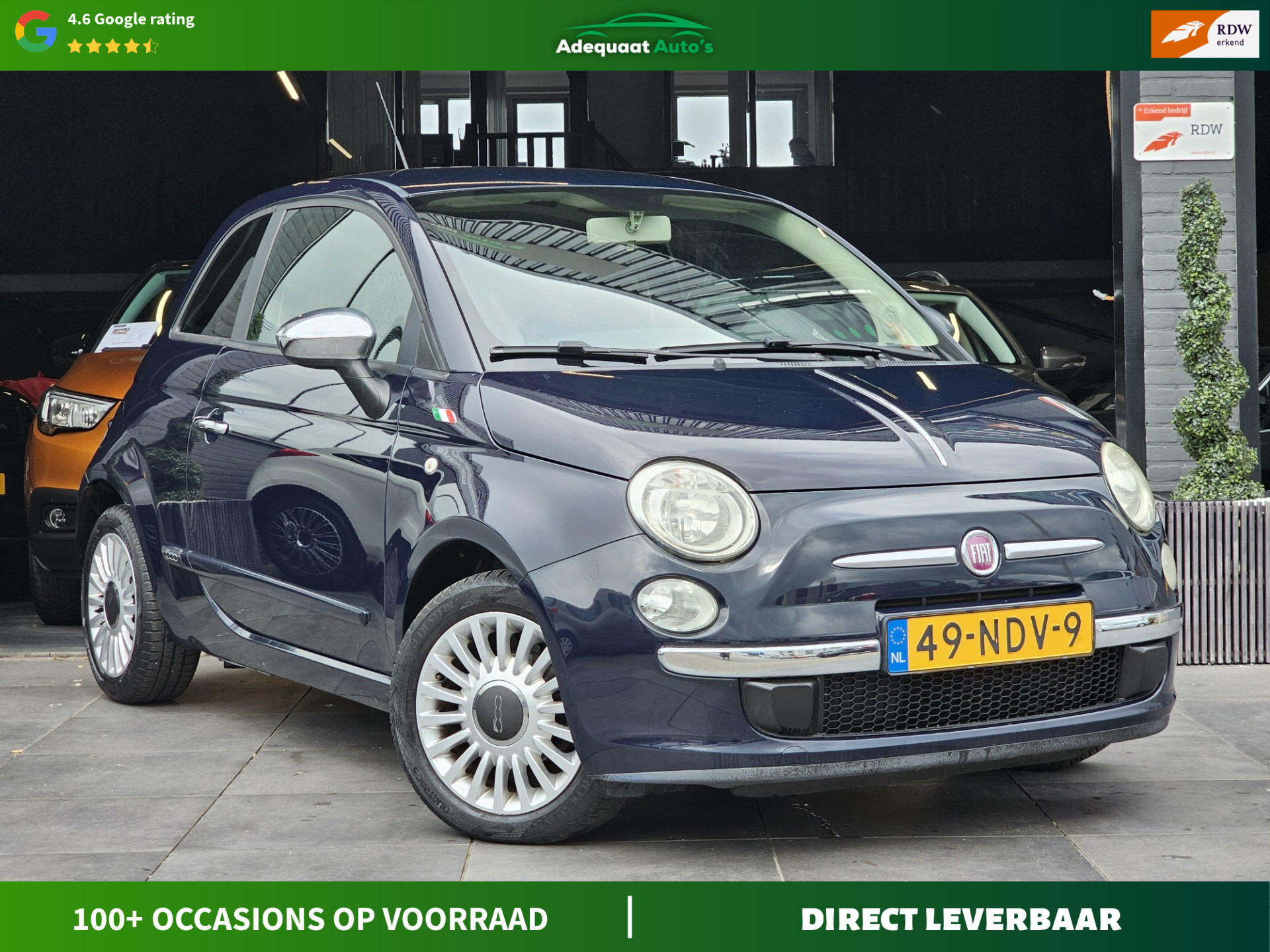 Fiat 500 1.2 Pop 2010 - voorkant
