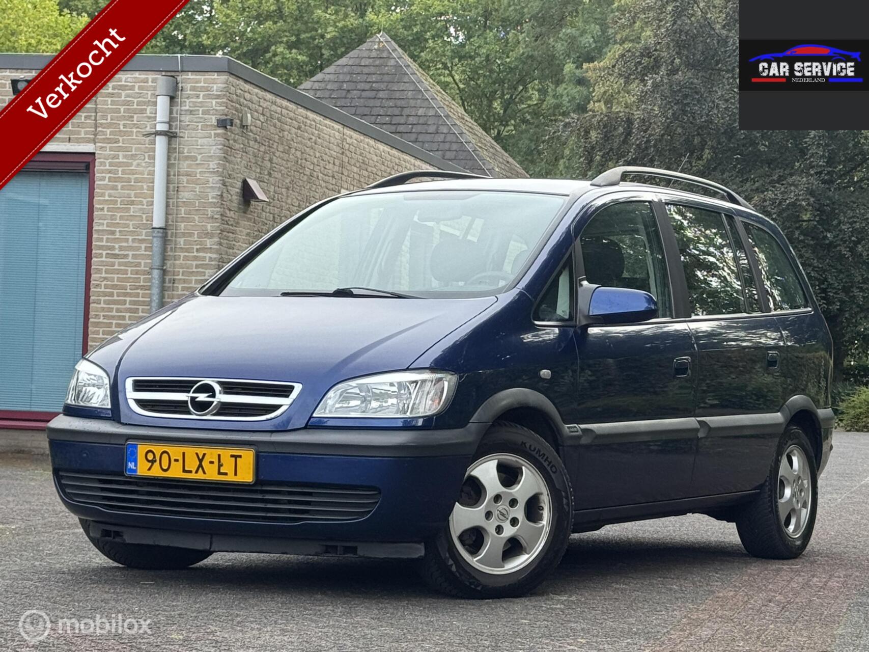 Opel Zafira-a 1.6-16V Comfort 7 PERSOONS/NAP/APK/LMV/TREKHAAK/ 2003 - voorkant