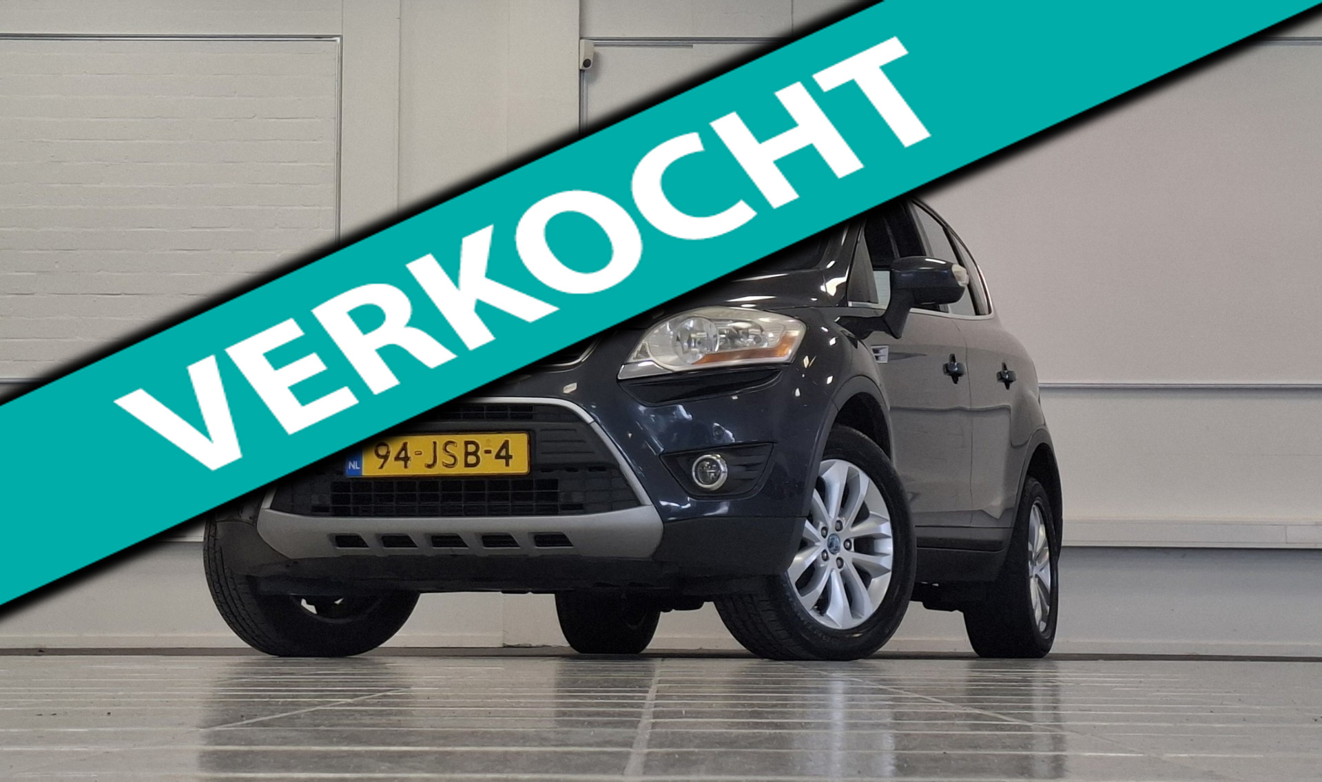 Ford Kuga 2.5i 20V Titanium 2e Eigenaar Trekhaak Navi AWD Parkeerhulp Garantie 2009 - voorkant