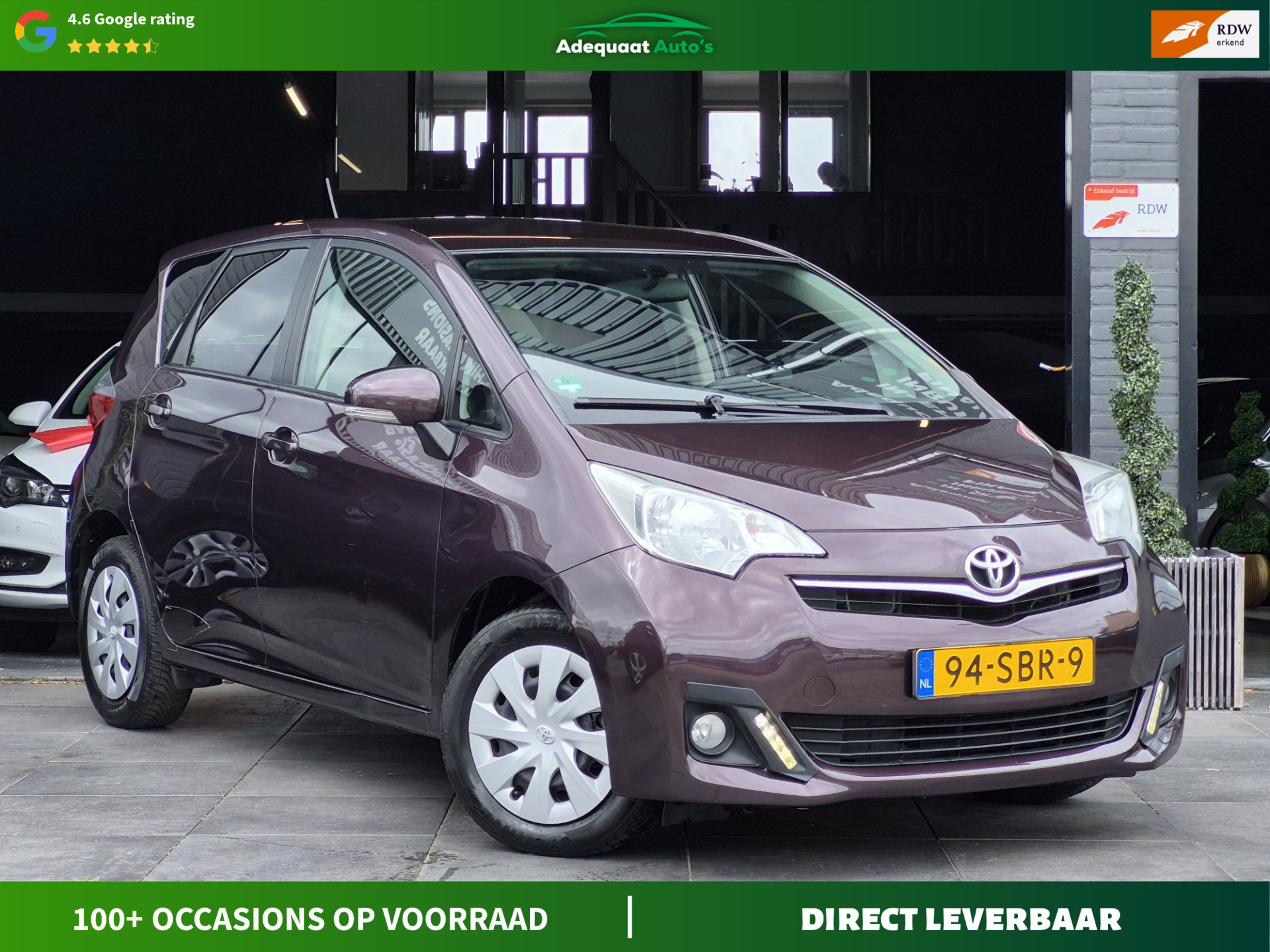 Toyota Toyota Verso-s 1.3 VVT-i|1e eig|NAP|AUT|Camera|Panoramadak 2011 - voorkant