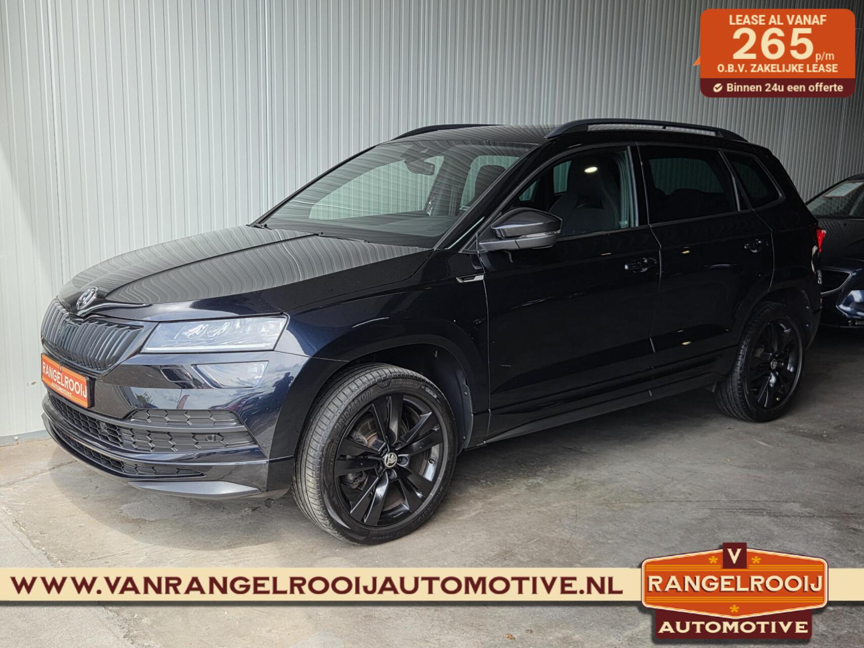 Skoda Karoq 1.5 TSI ACT DSG Sportline, klaphaak, pano, canton, sportstoelen, zwarte hemel 2020 - voorkant