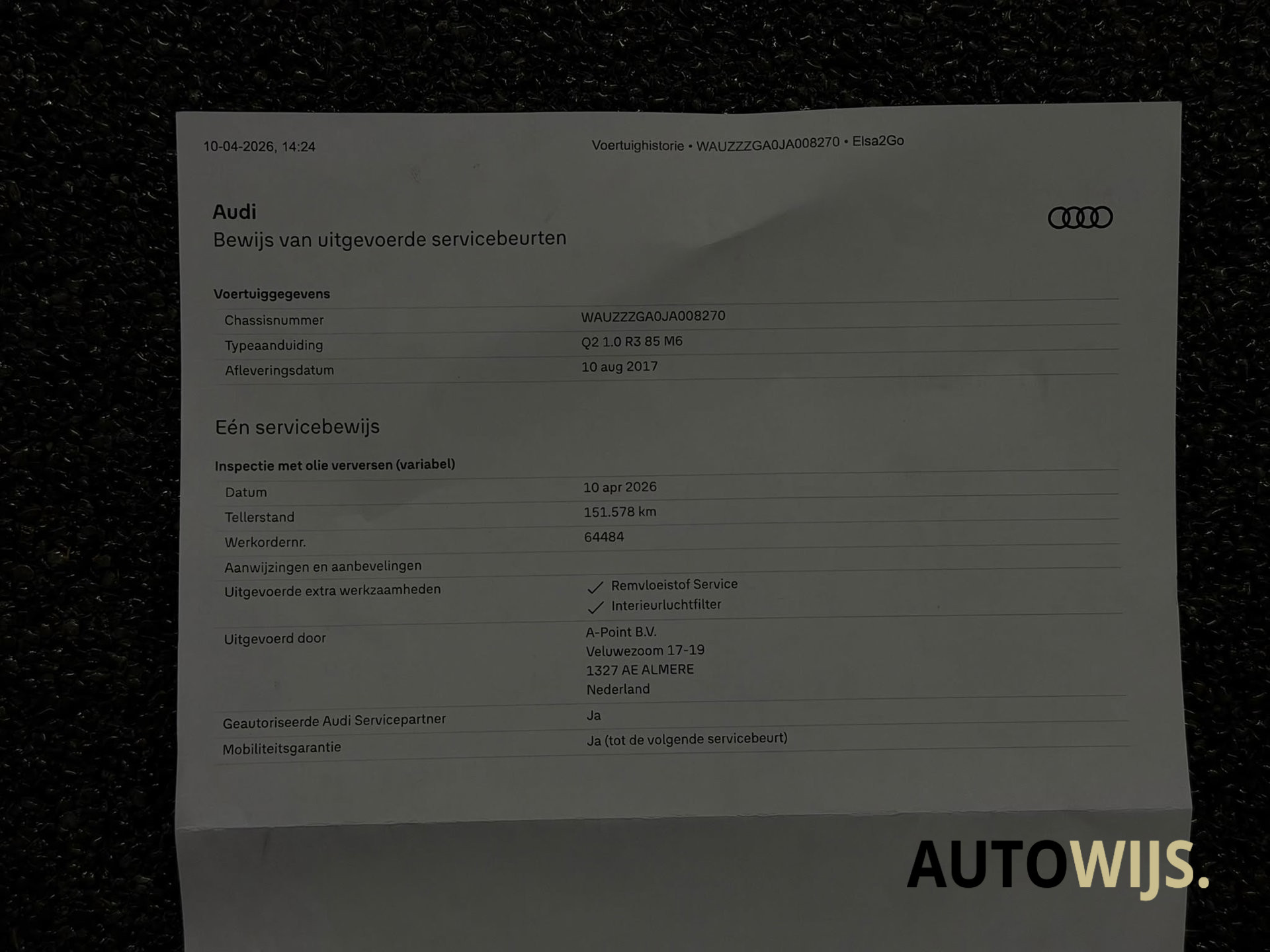 Foto van Audi Q2