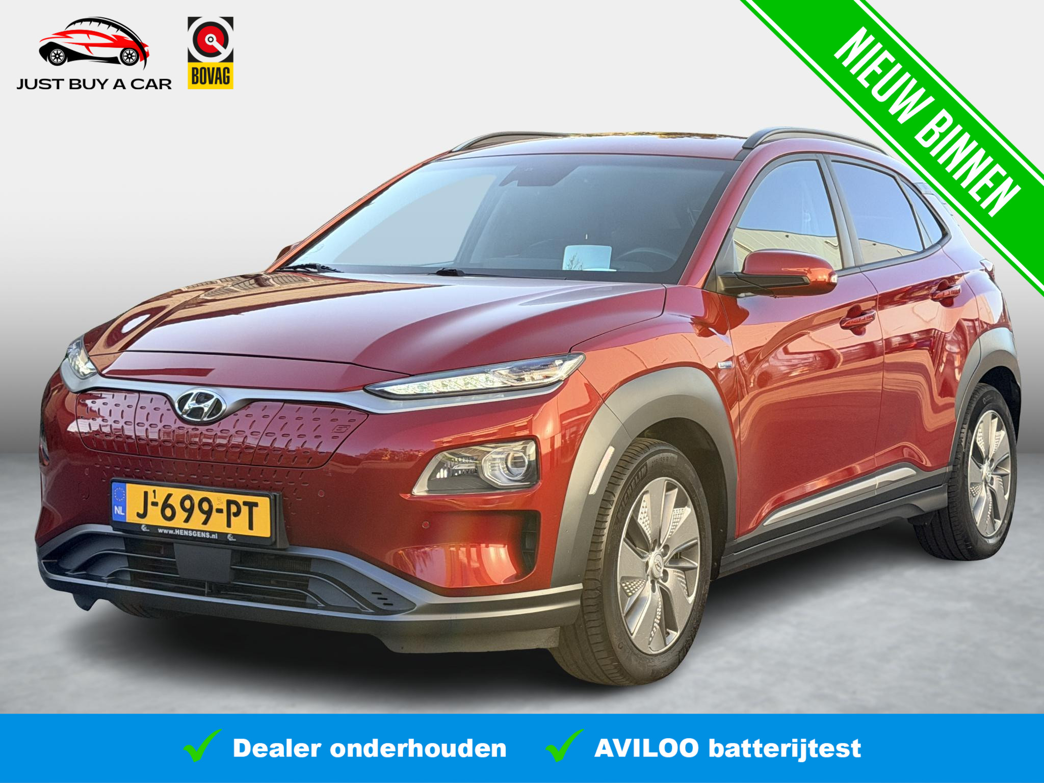 Hyundai Kona EV Premium 64 kWh 2019 - voorkant