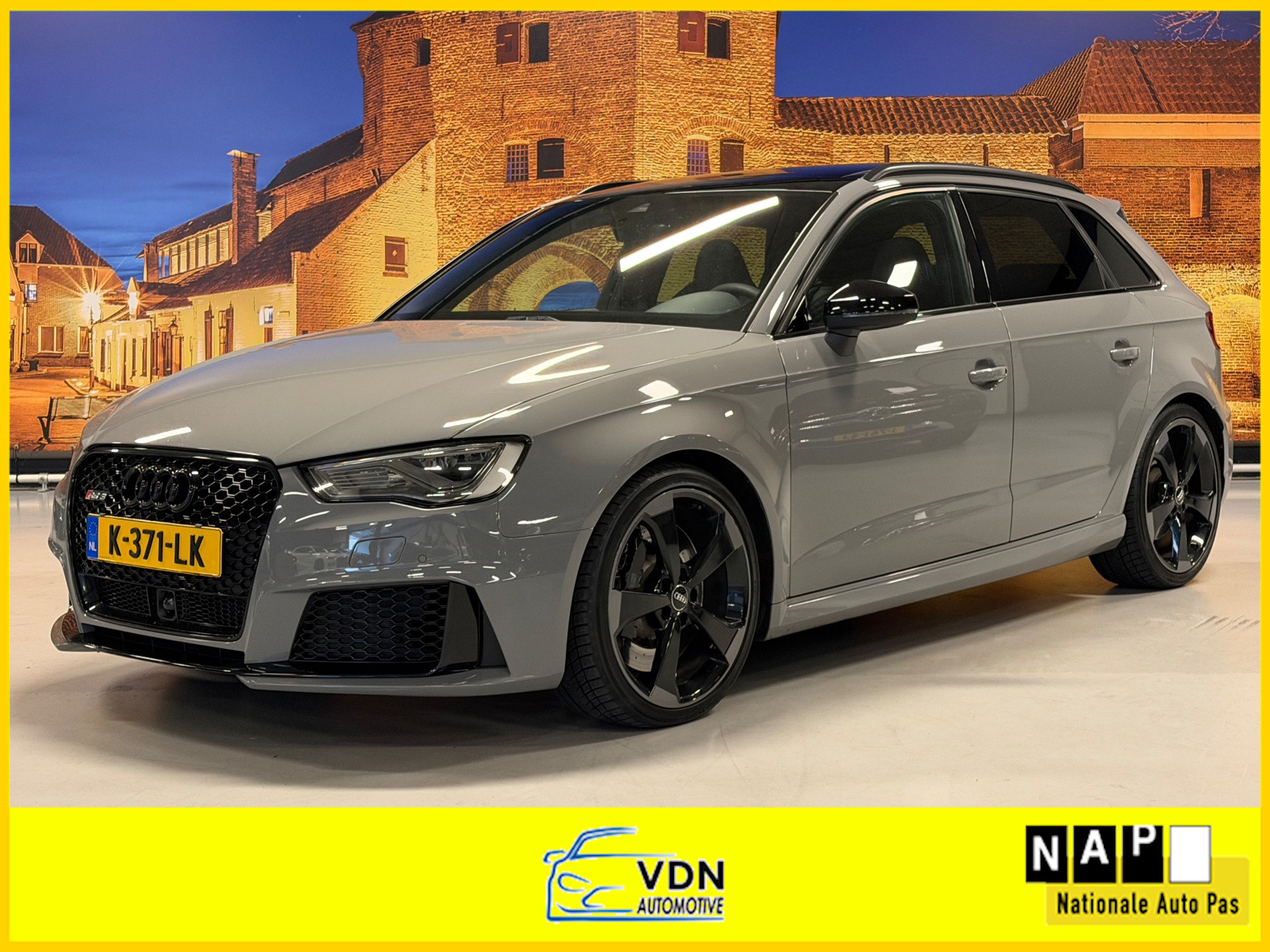 Audi Rs3 2.5 TFSI RS3 quattro/Pano/420PK/Nardo Grey.. 2015 - voorkant